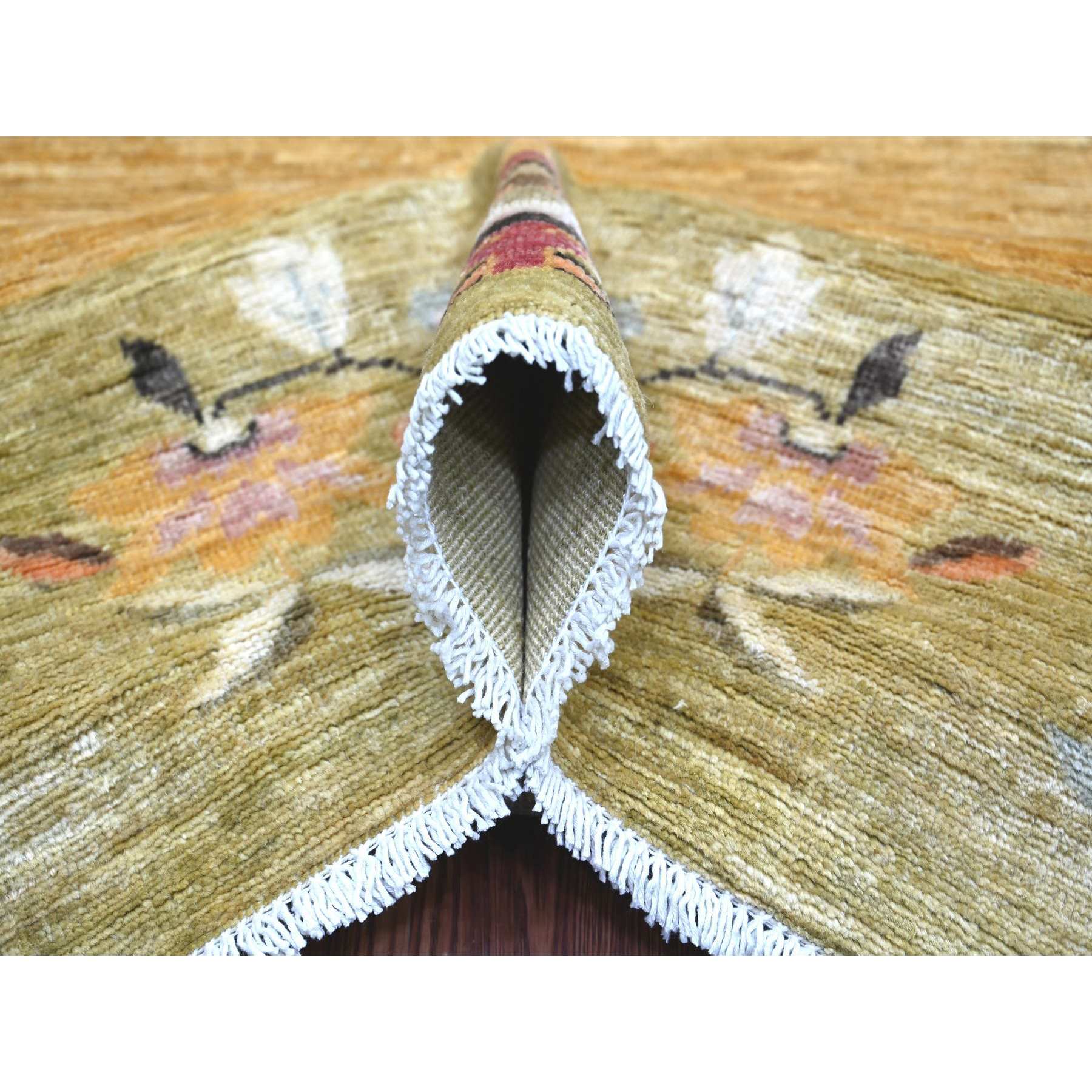 Oushak-And-Peshawar-Hand-Knotted-Rug-111155