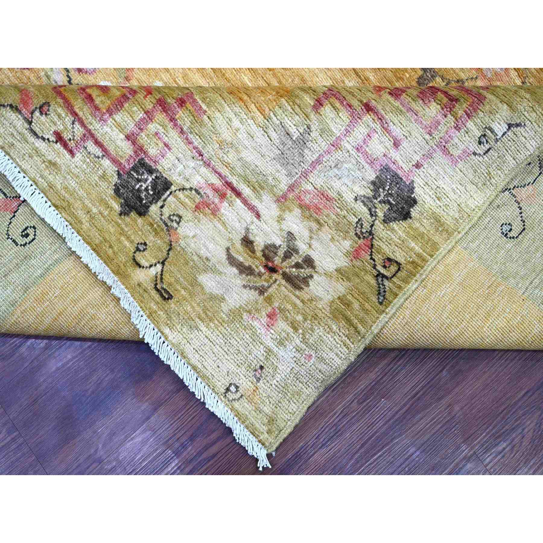 Oushak-And-Peshawar-Hand-Knotted-Rug-111155
