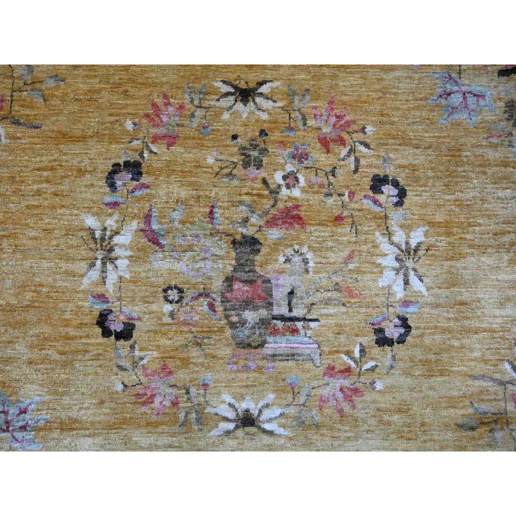 Oushak-And-Peshawar-Hand-Knotted-Rug-111155