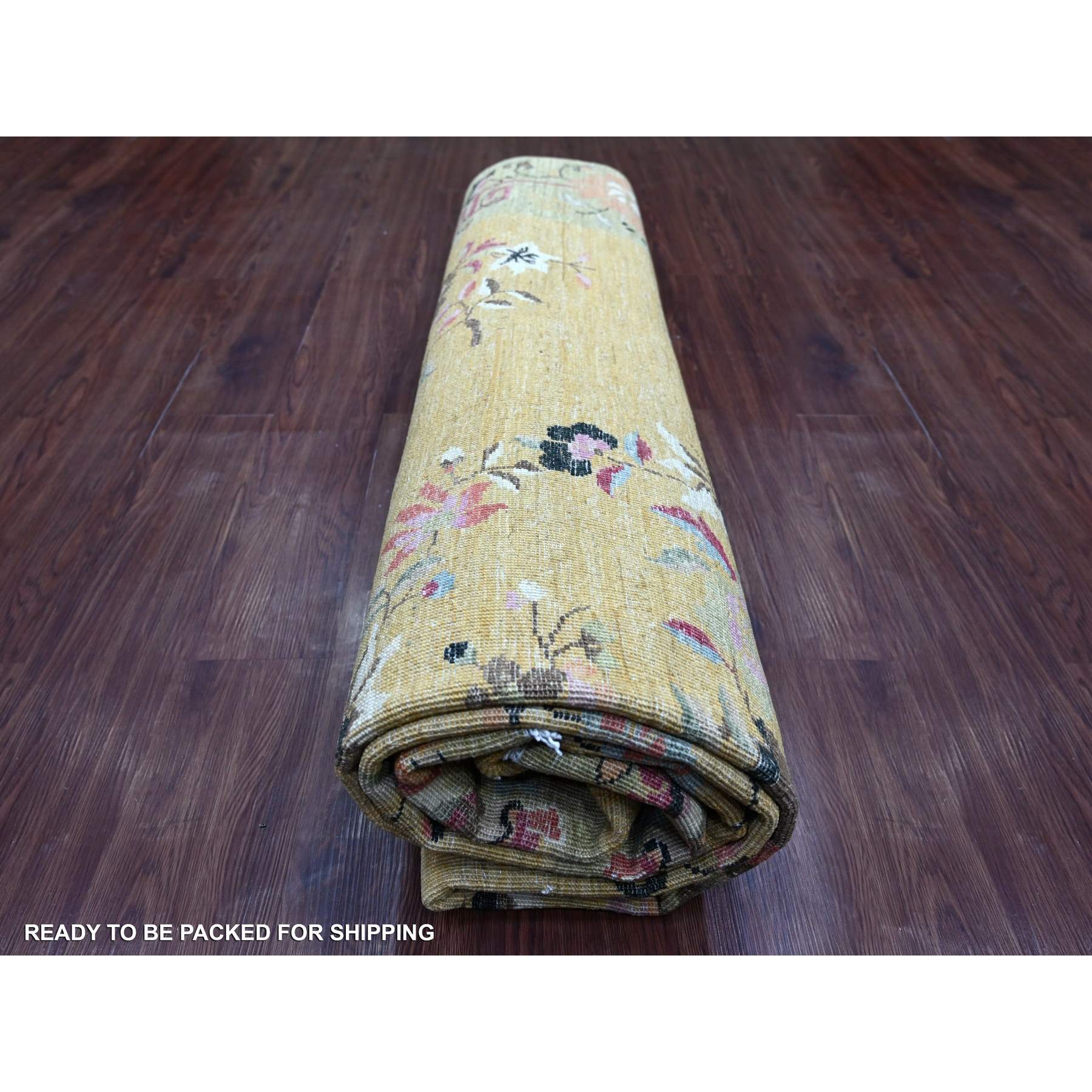 Oushak-And-Peshawar-Hand-Knotted-Rug-111155