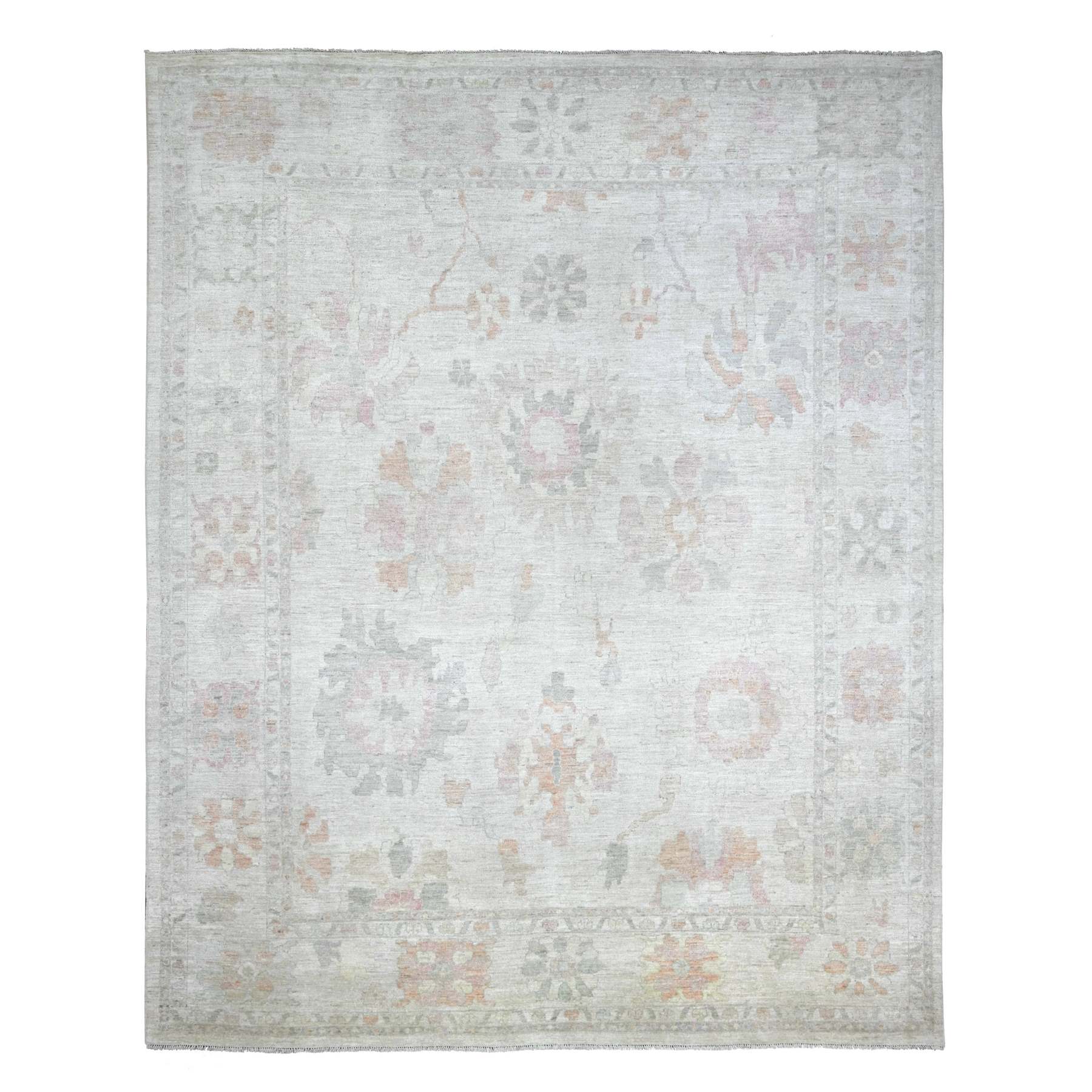 Oushak-And-Peshawar-Hand-Knotted-Rug-111160