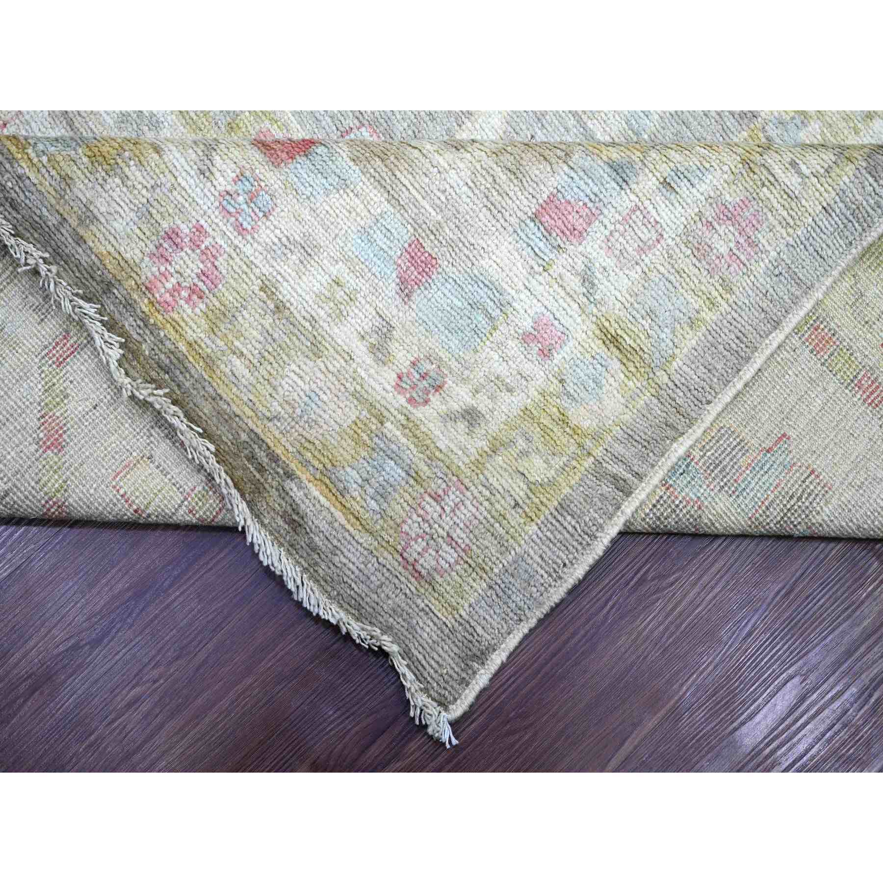 Oushak-And-Peshawar-Hand-Knotted-Rug-111165