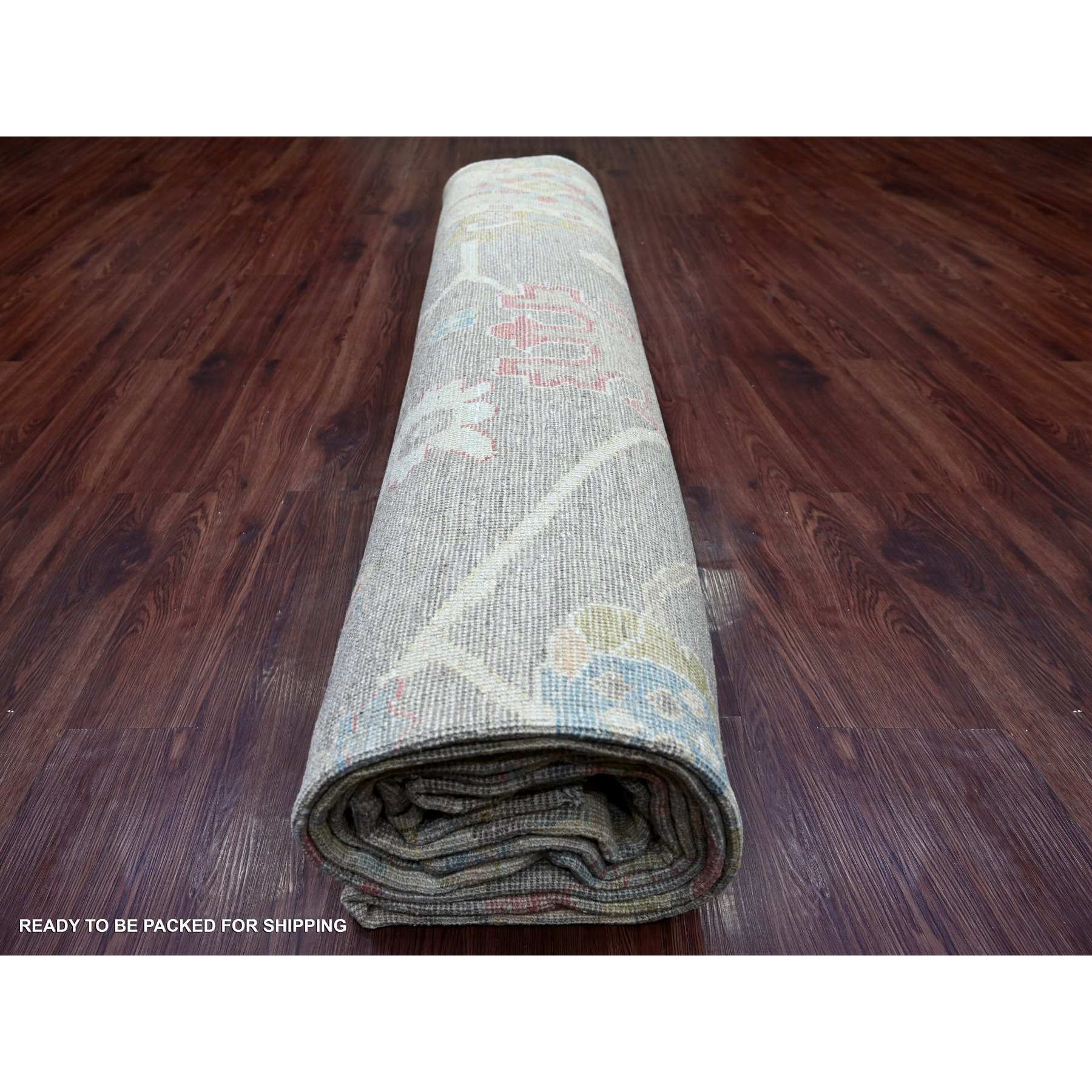 Oushak-And-Peshawar-Hand-Knotted-Rug-111165