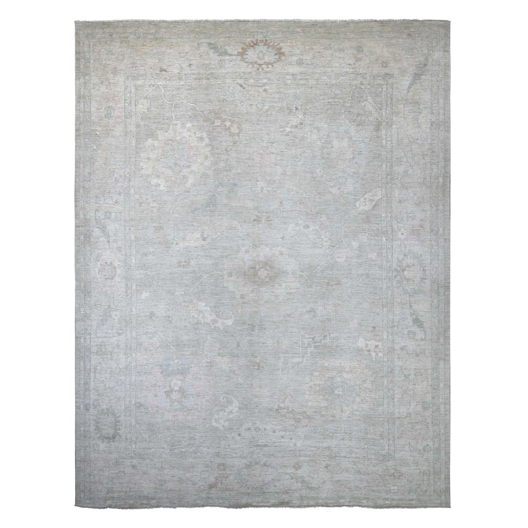 Oushak-And-Peshawar-Hand-Knotted-Rug-111170