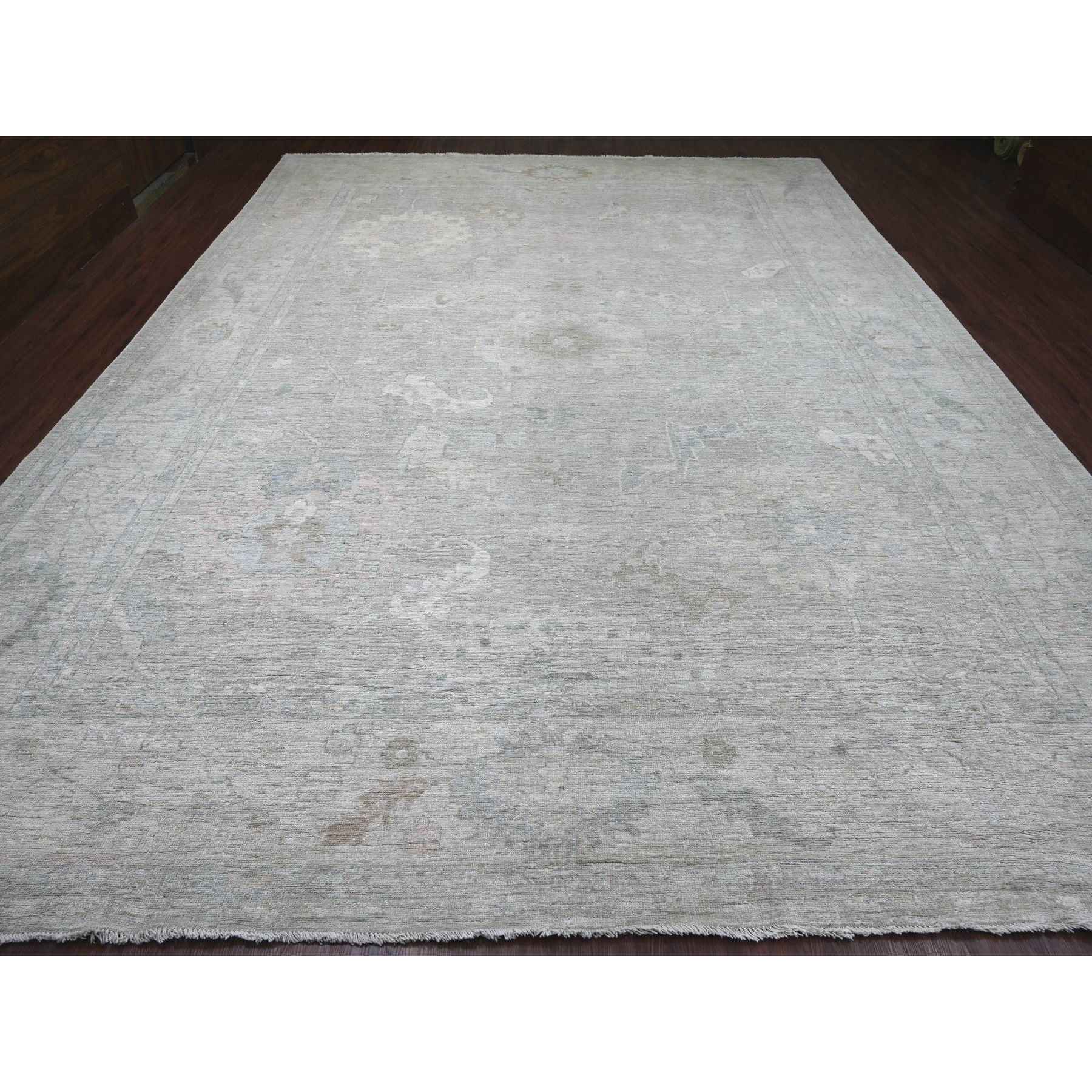 Oushak-And-Peshawar-Hand-Knotted-Rug-111170