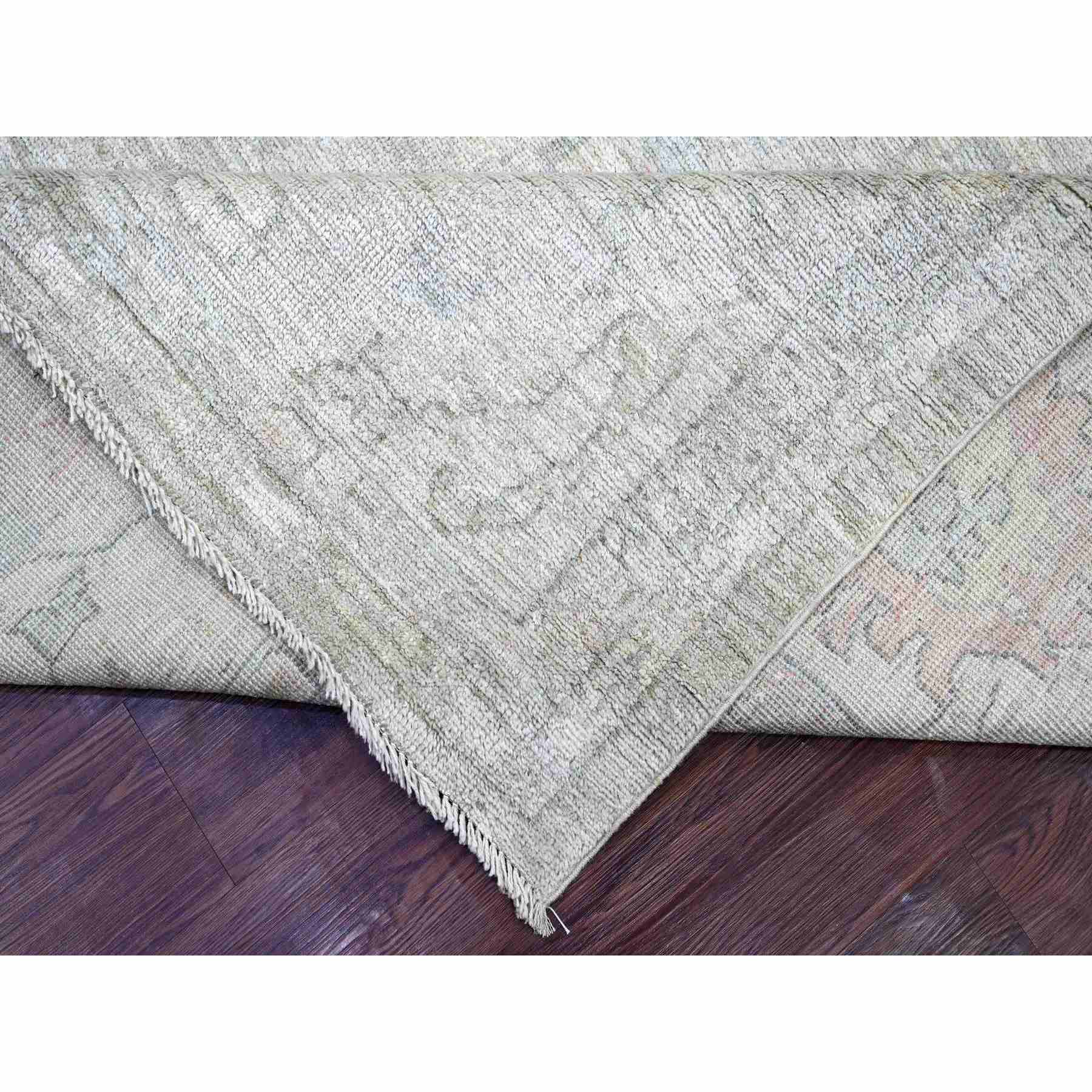 Oushak-And-Peshawar-Hand-Knotted-Rug-111170