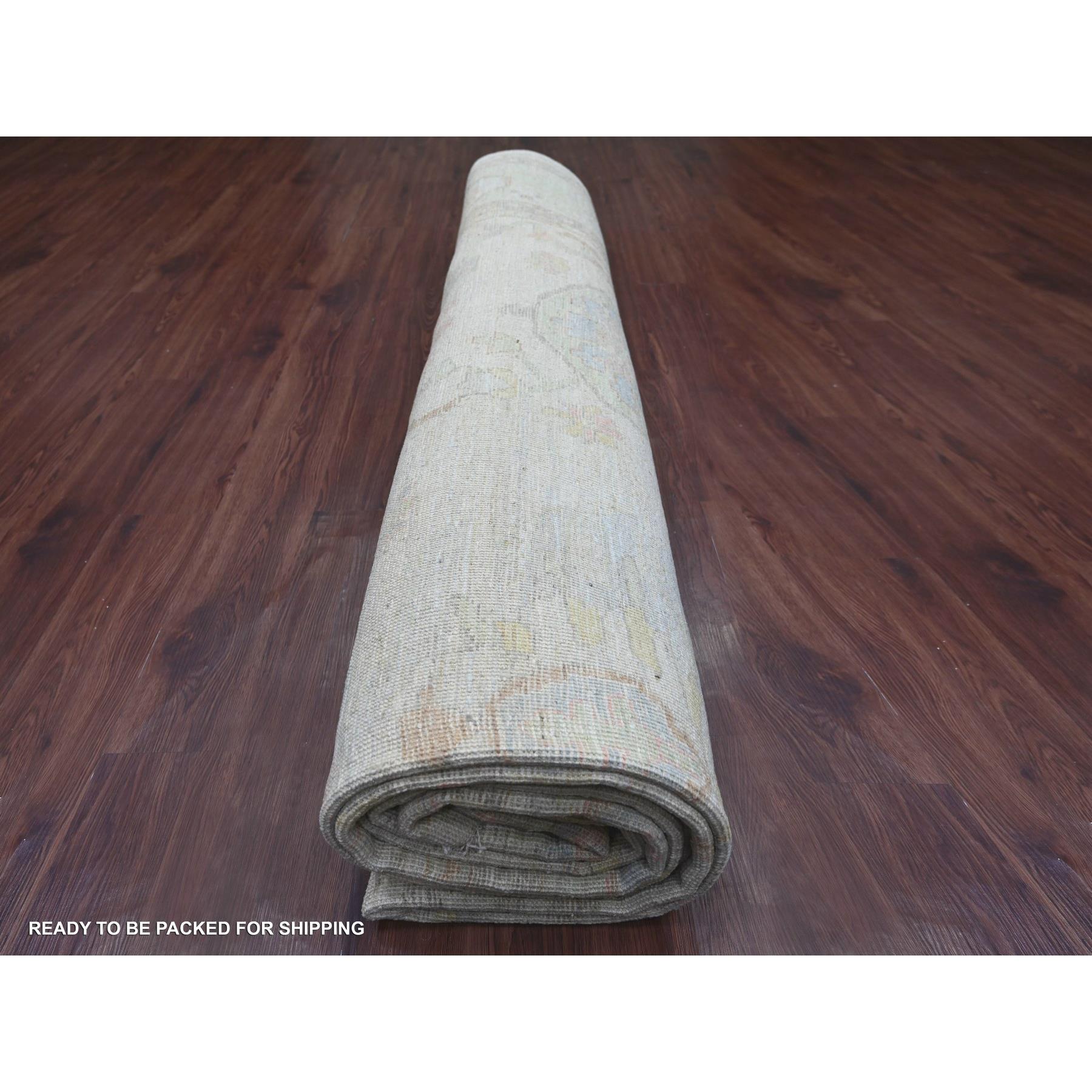 Oushak-And-Peshawar-Hand-Knotted-Rug-111175