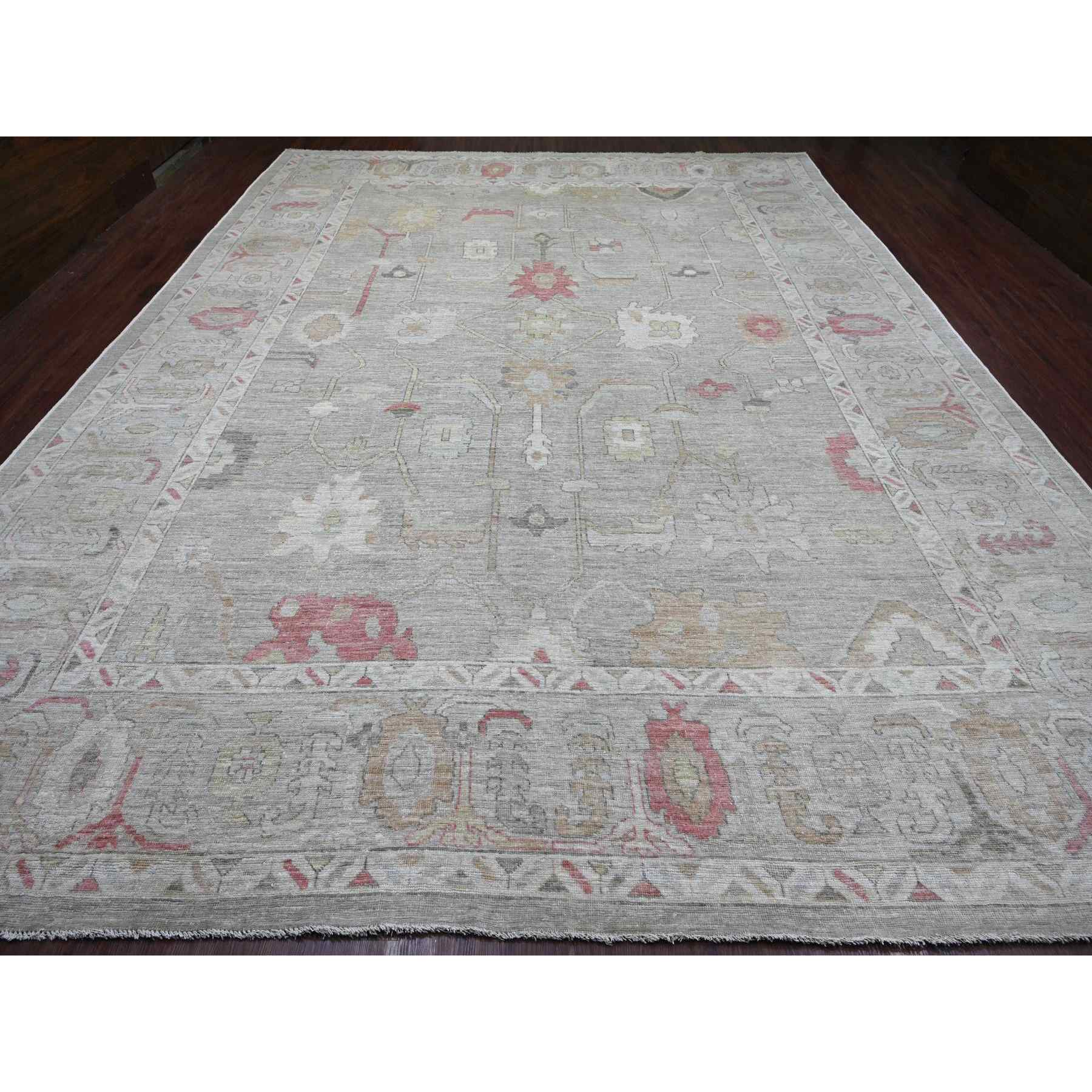 Oushak-And-Peshawar-Hand-Knotted-Rug-111180