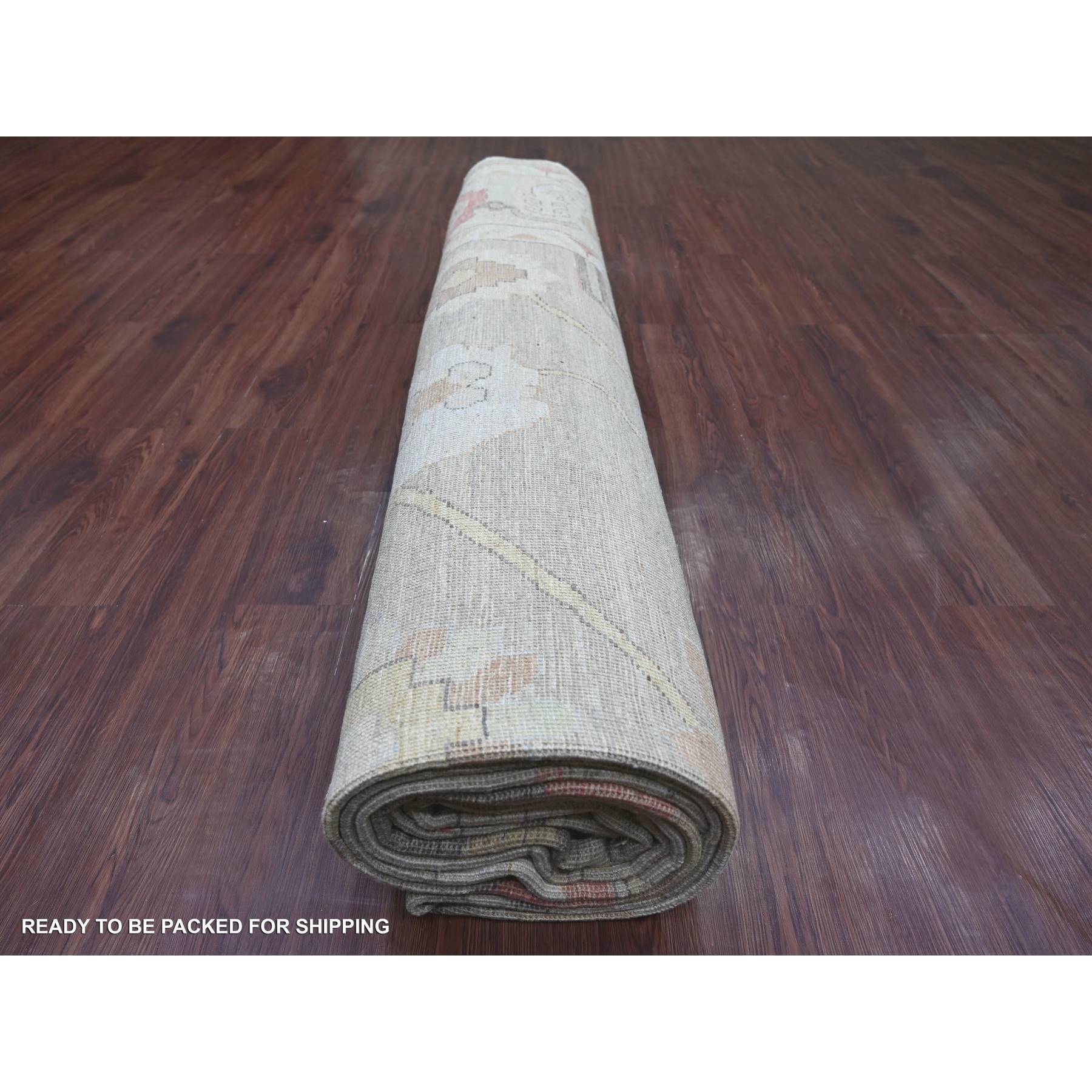 Oushak-And-Peshawar-Hand-Knotted-Rug-111180