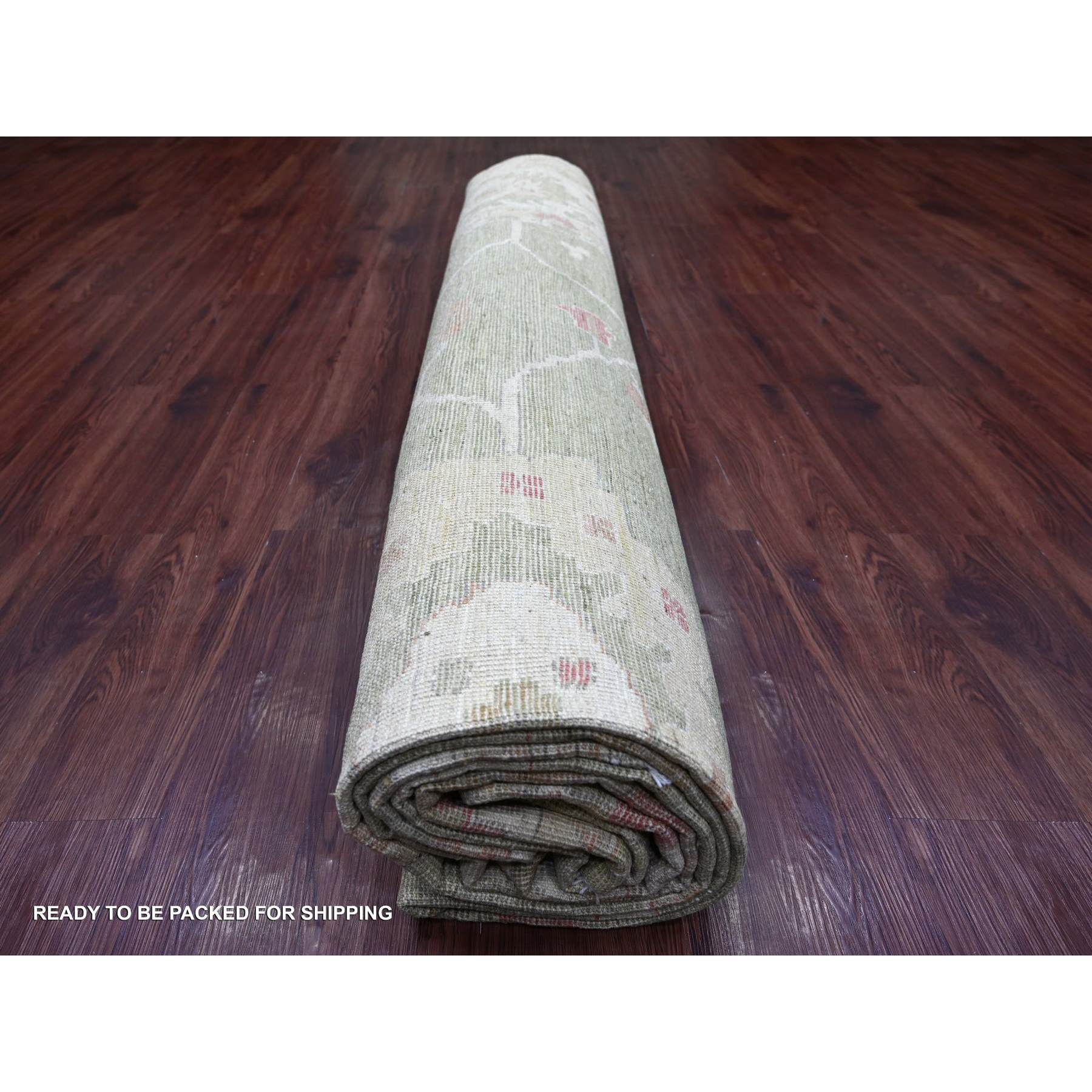 Oushak-And-Peshawar-Hand-Knotted-Rug-111185