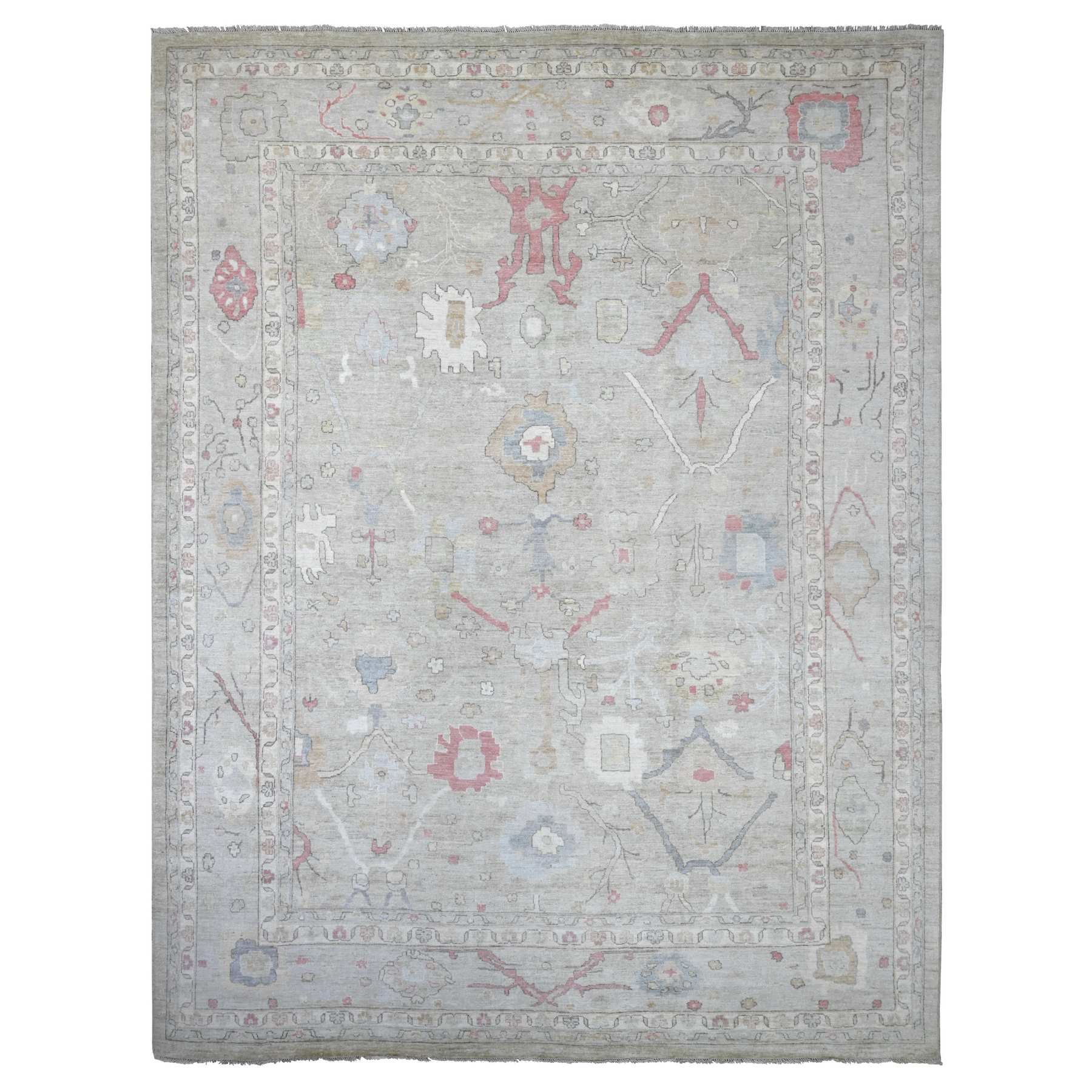 Oushak-And-Peshawar-Hand-Knotted-Rug-111190