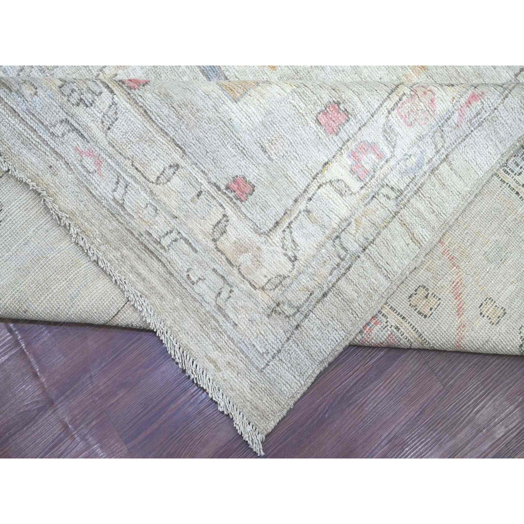 Oushak-And-Peshawar-Hand-Knotted-Rug-111190