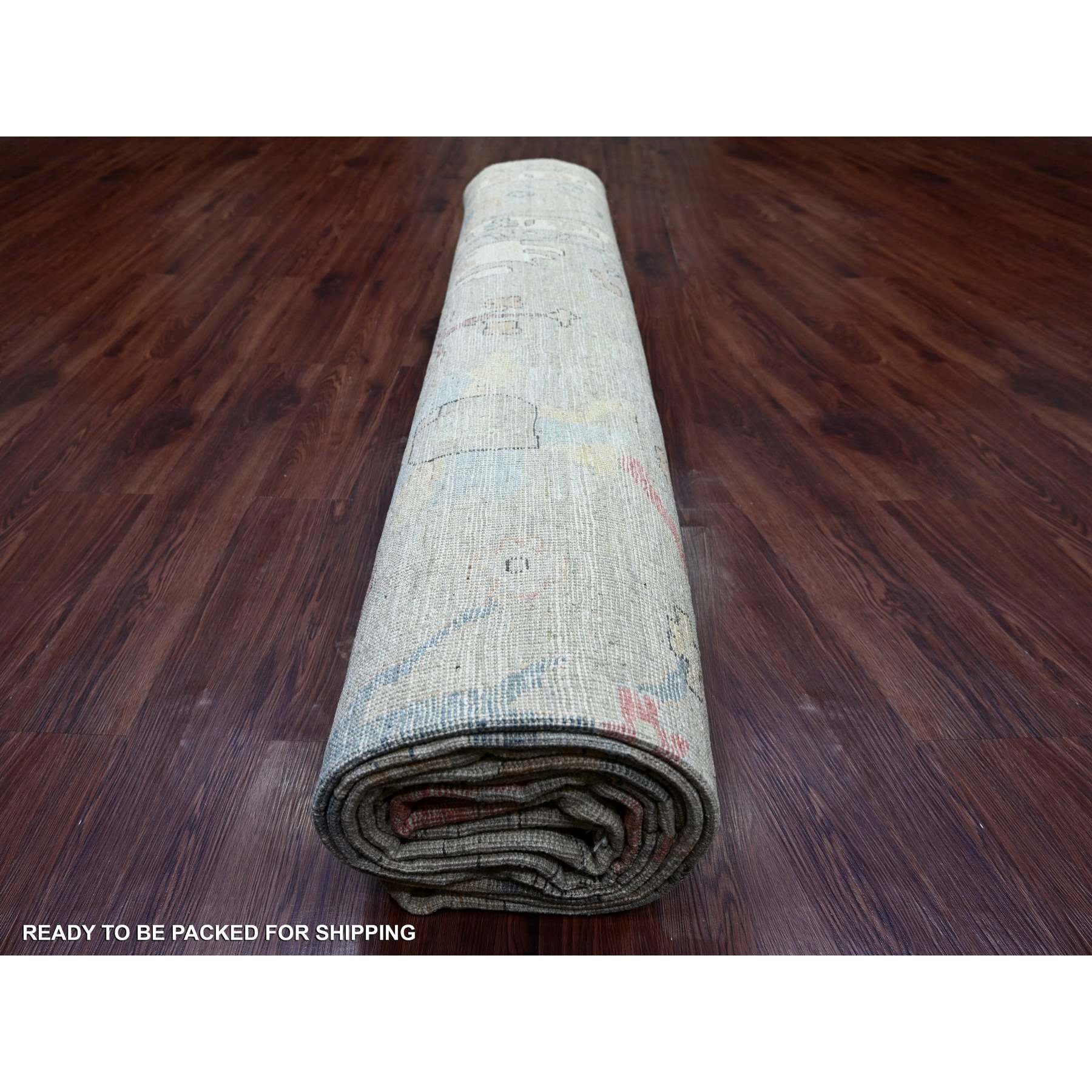 Oushak-And-Peshawar-Hand-Knotted-Rug-111190