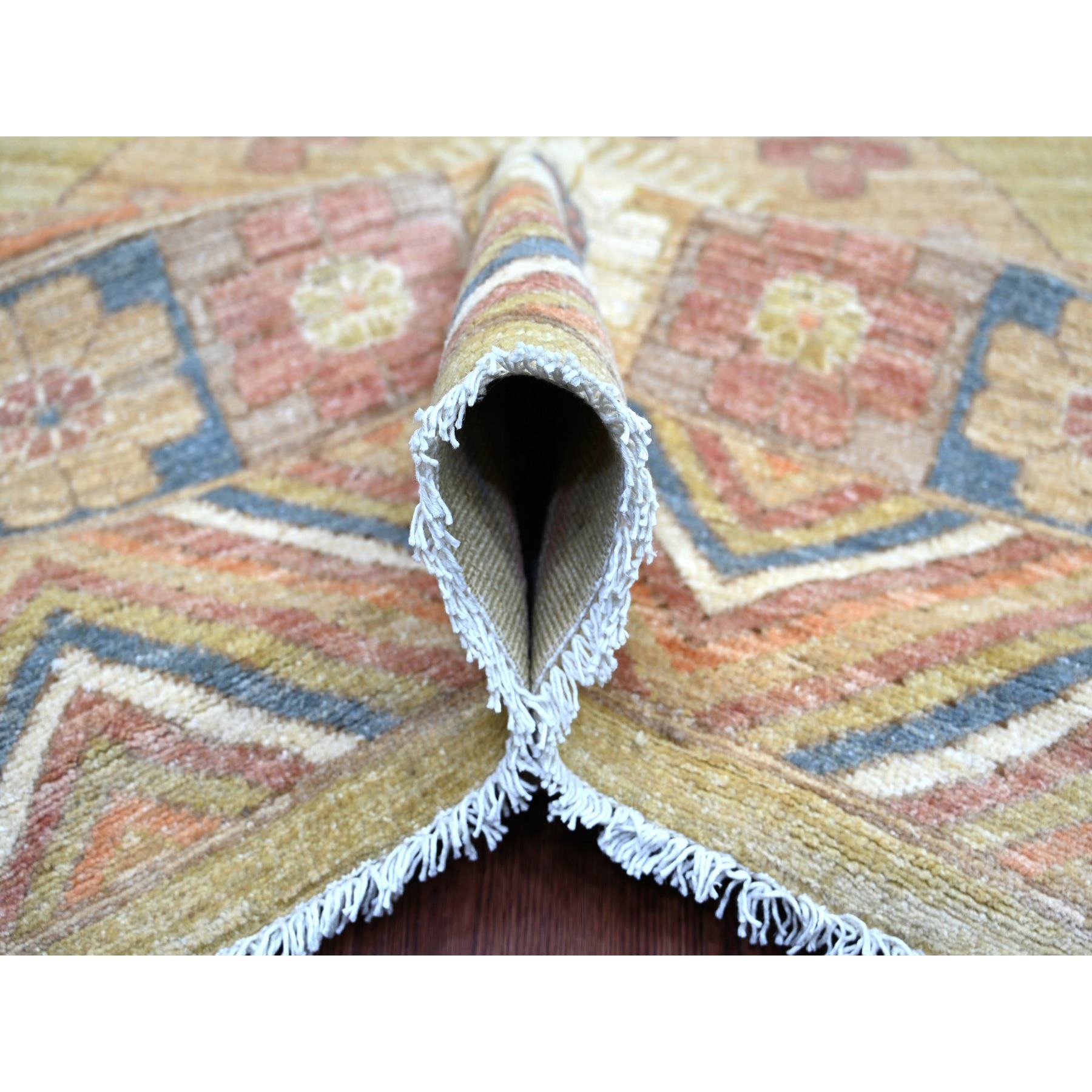 Oushak-And-Peshawar-Hand-Knotted-Rug-111235