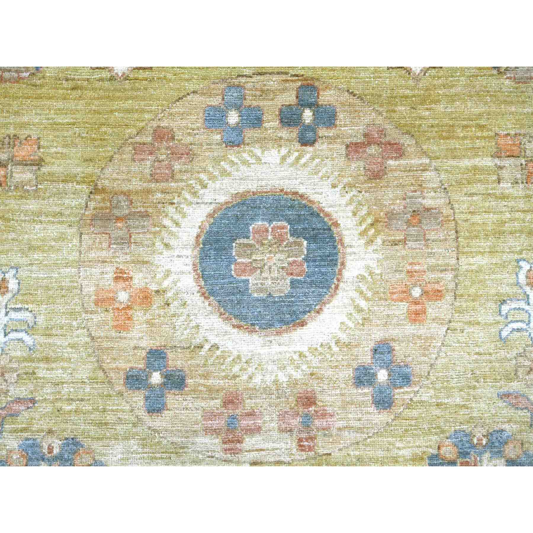 Oushak-And-Peshawar-Hand-Knotted-Rug-111235
