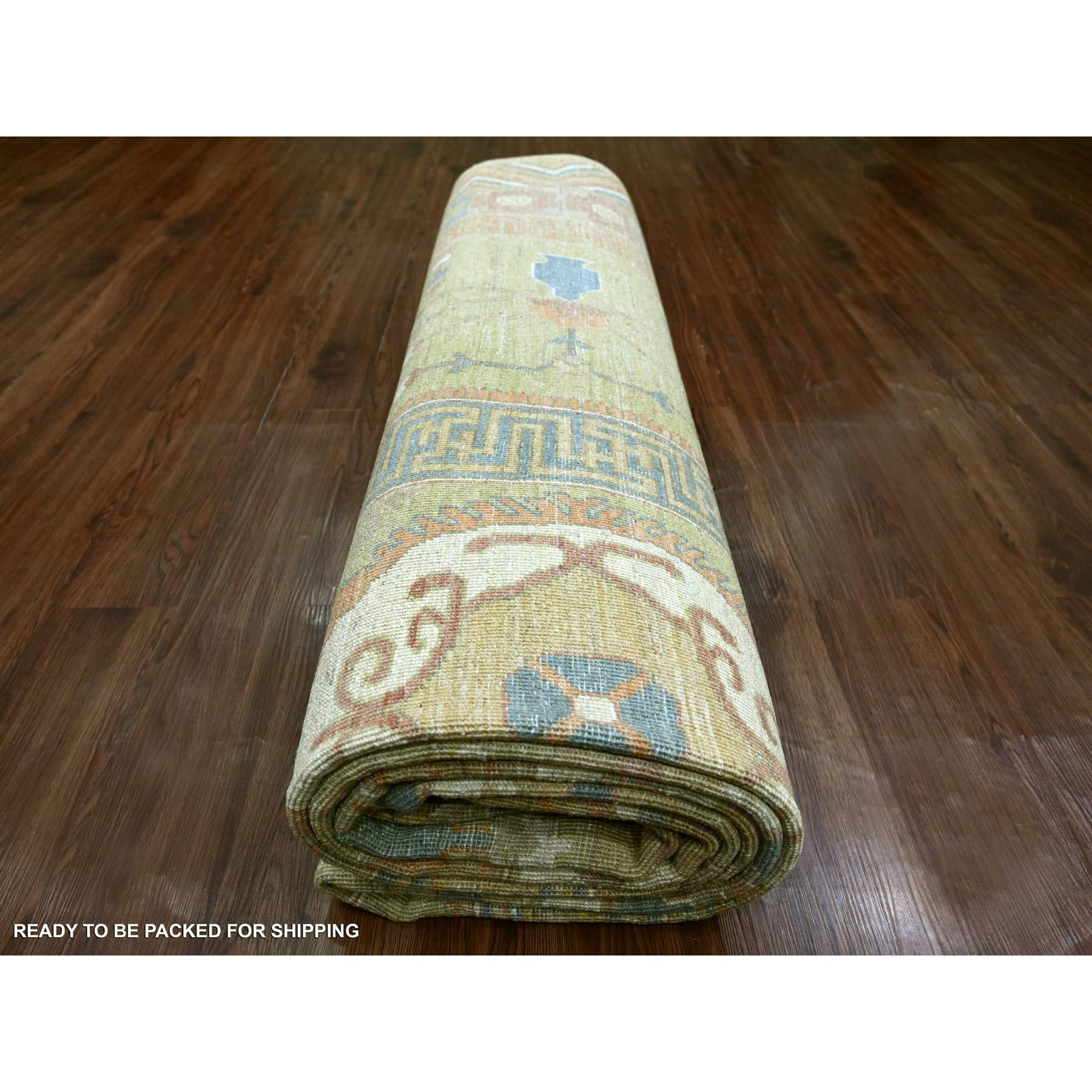 Oushak-And-Peshawar-Hand-Knotted-Rug-111235