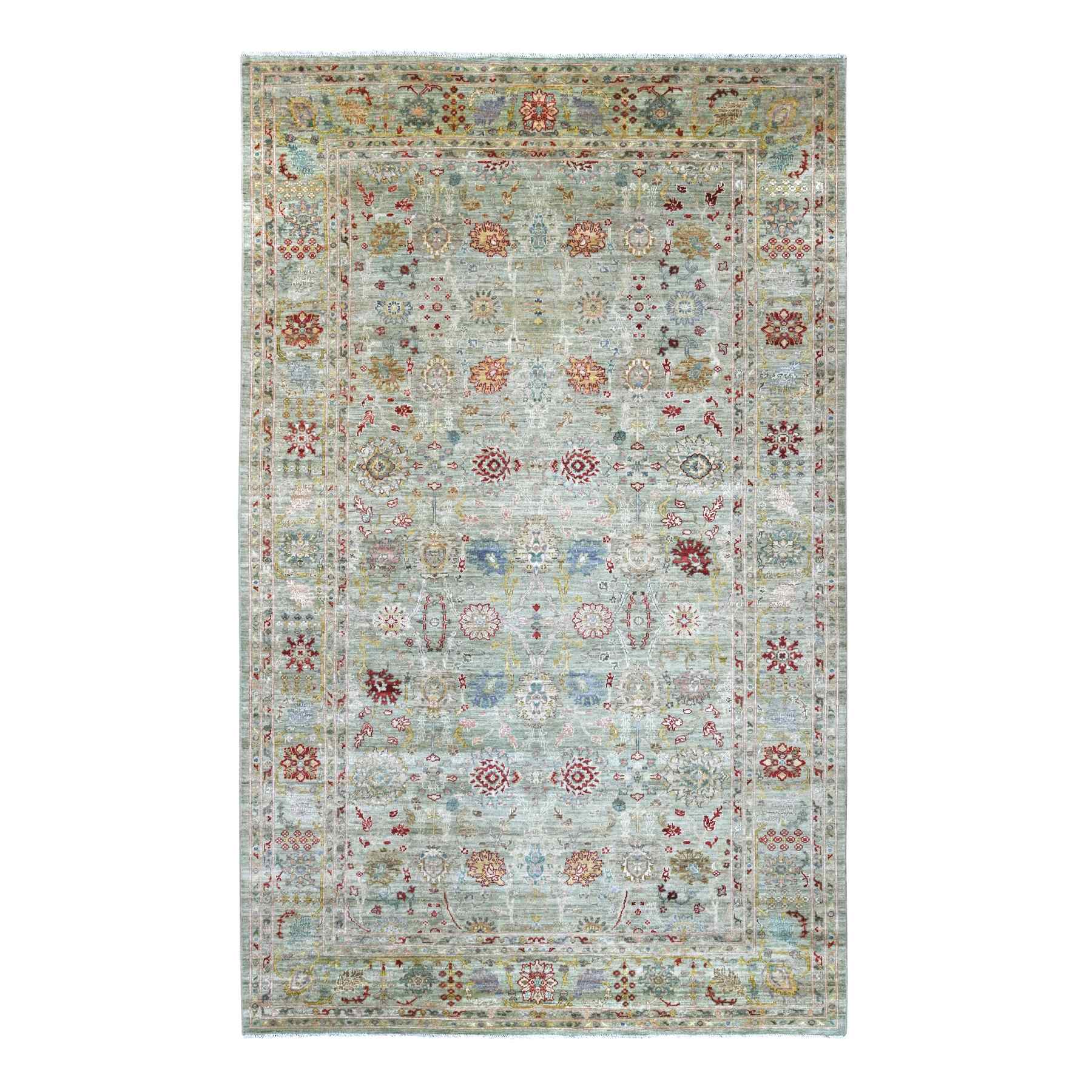 Oushak-And-Peshawar-Hand-Knotted-Rug-111250