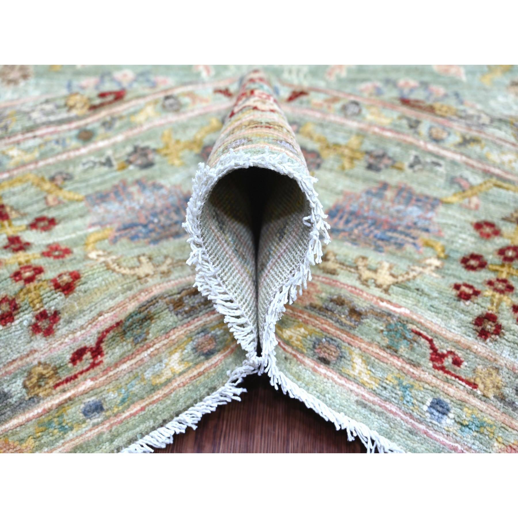 Oushak-And-Peshawar-Hand-Knotted-Rug-111250