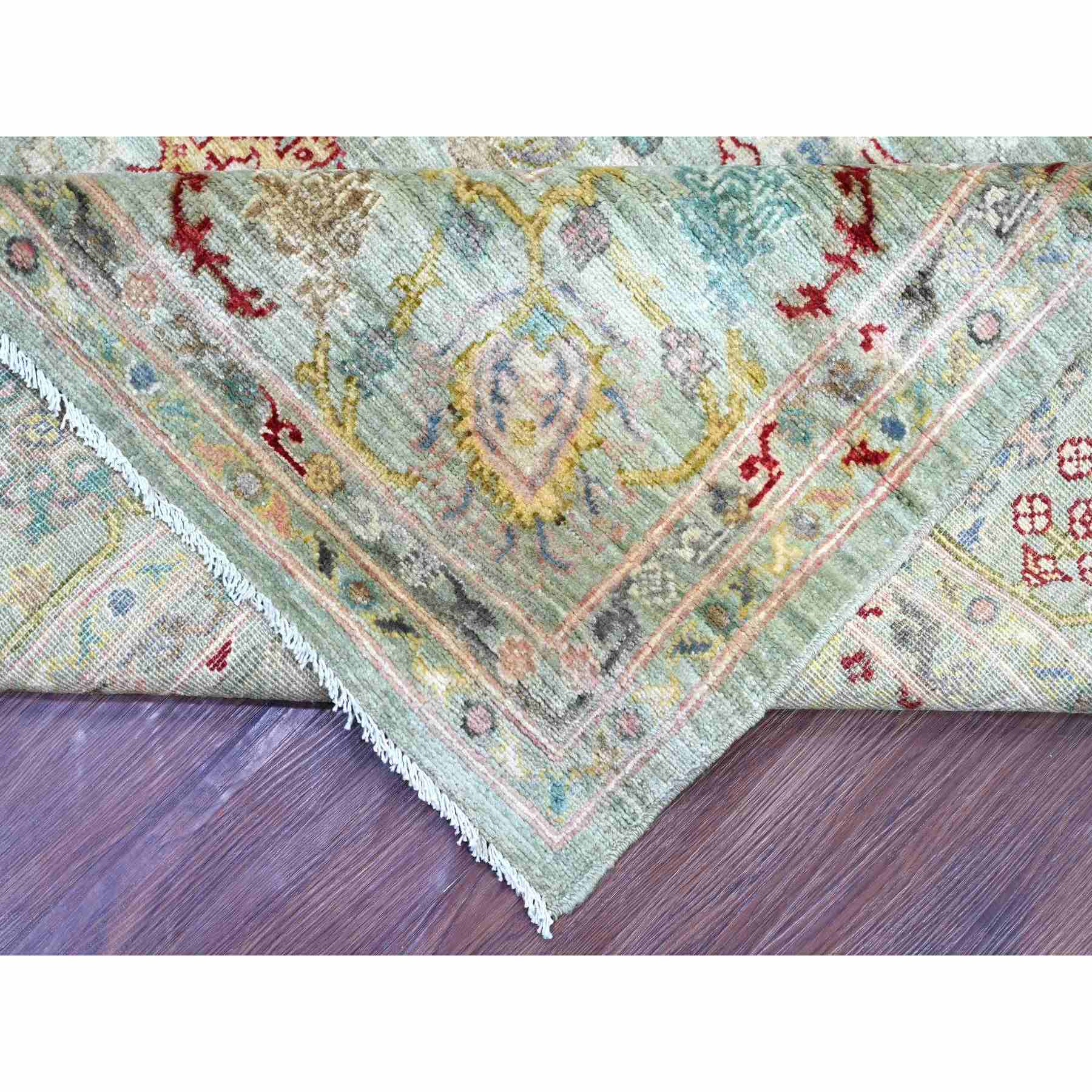 Oushak-And-Peshawar-Hand-Knotted-Rug-111250