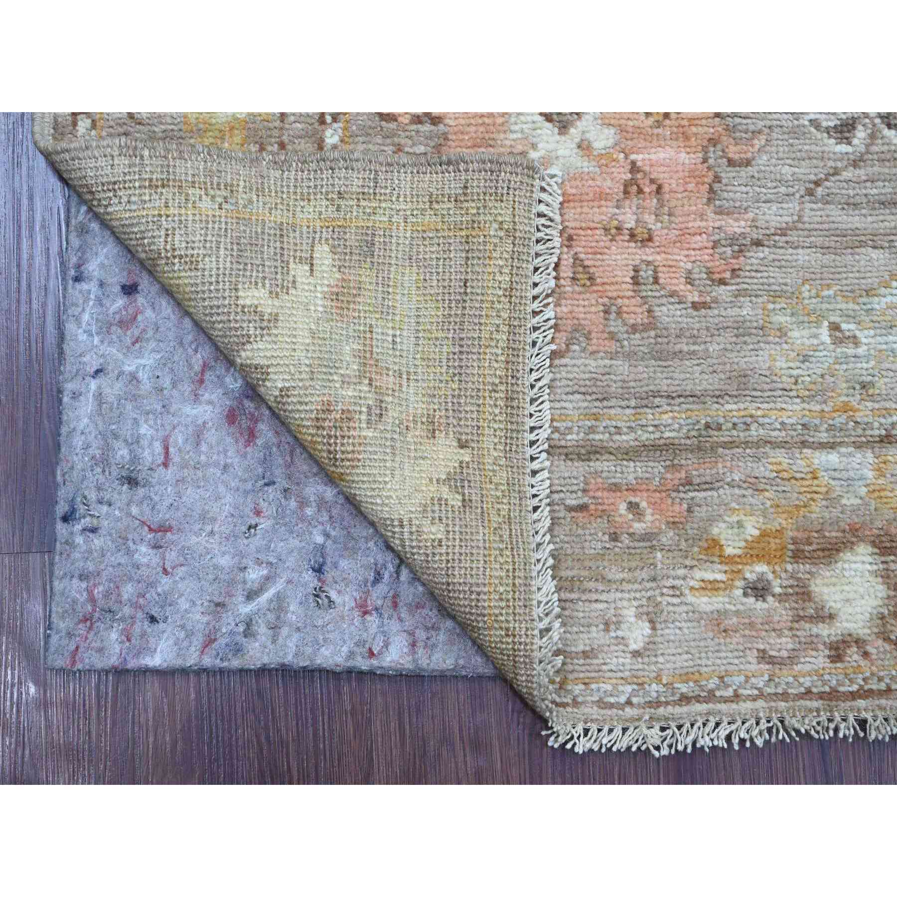 Oushak-And-Peshawar-Hand-Knotted-Rug-111365