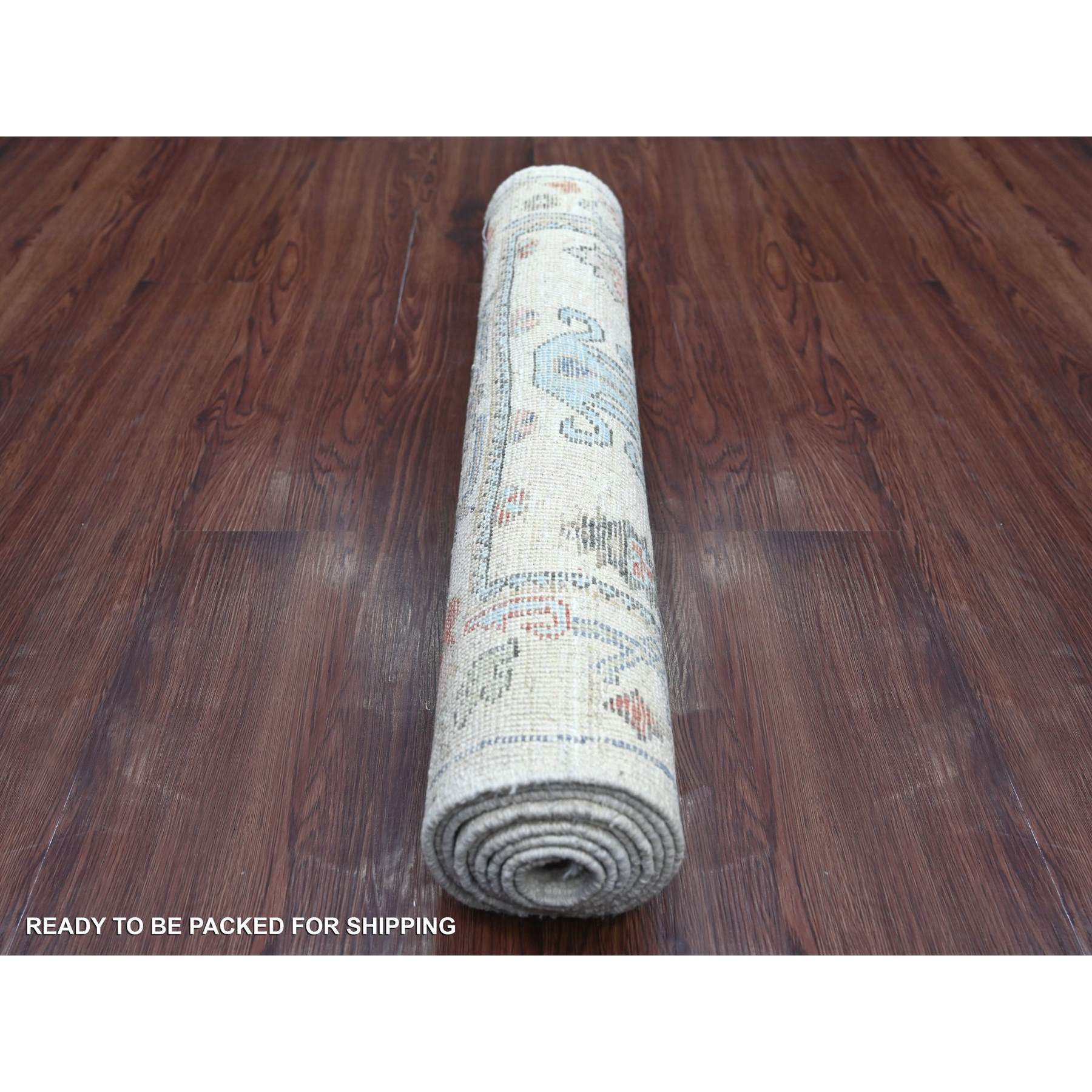 Oushak-And-Peshawar-Hand-Knotted-Rug-111370
