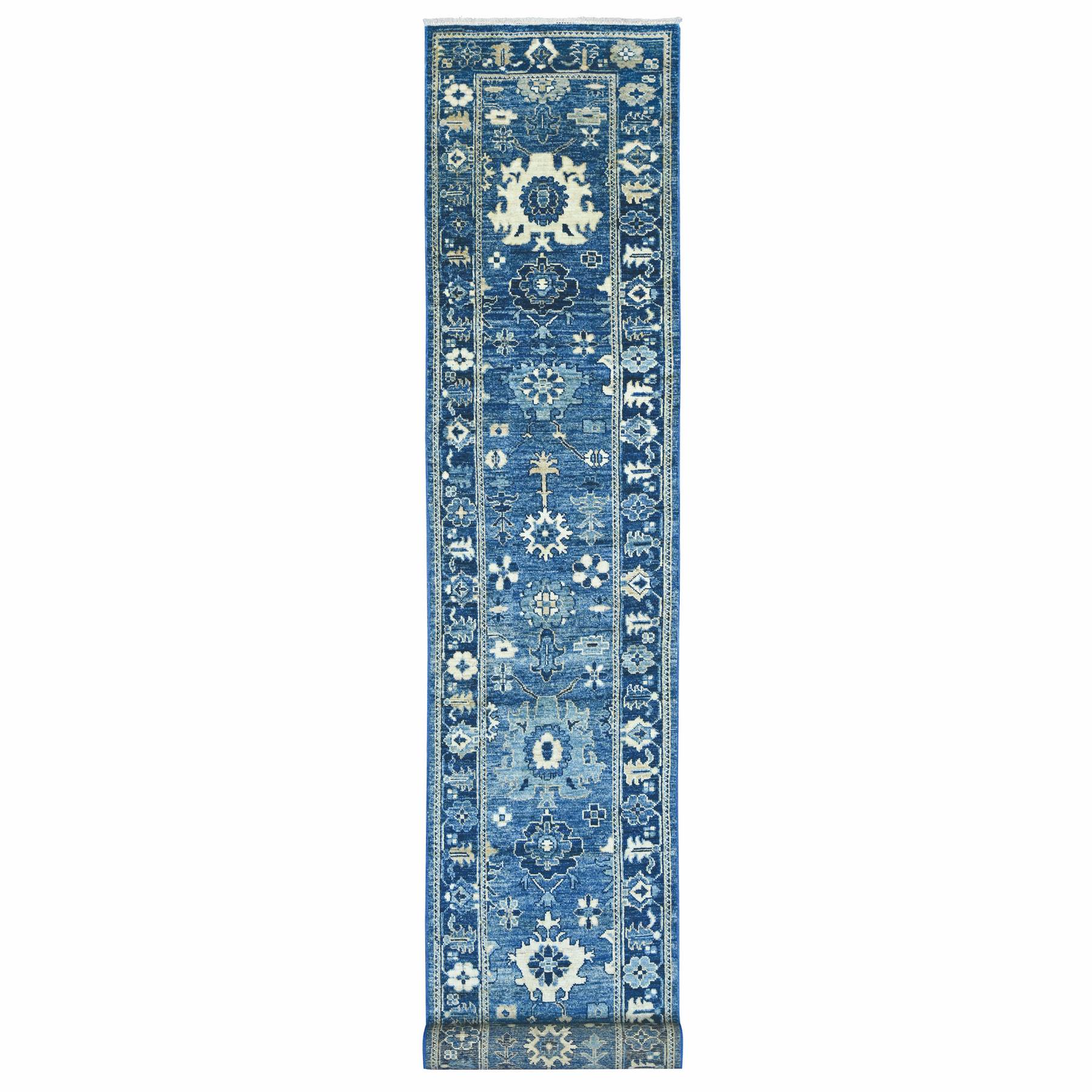 Oushak-And-Peshawar-Hand-Knotted-Rug-111375