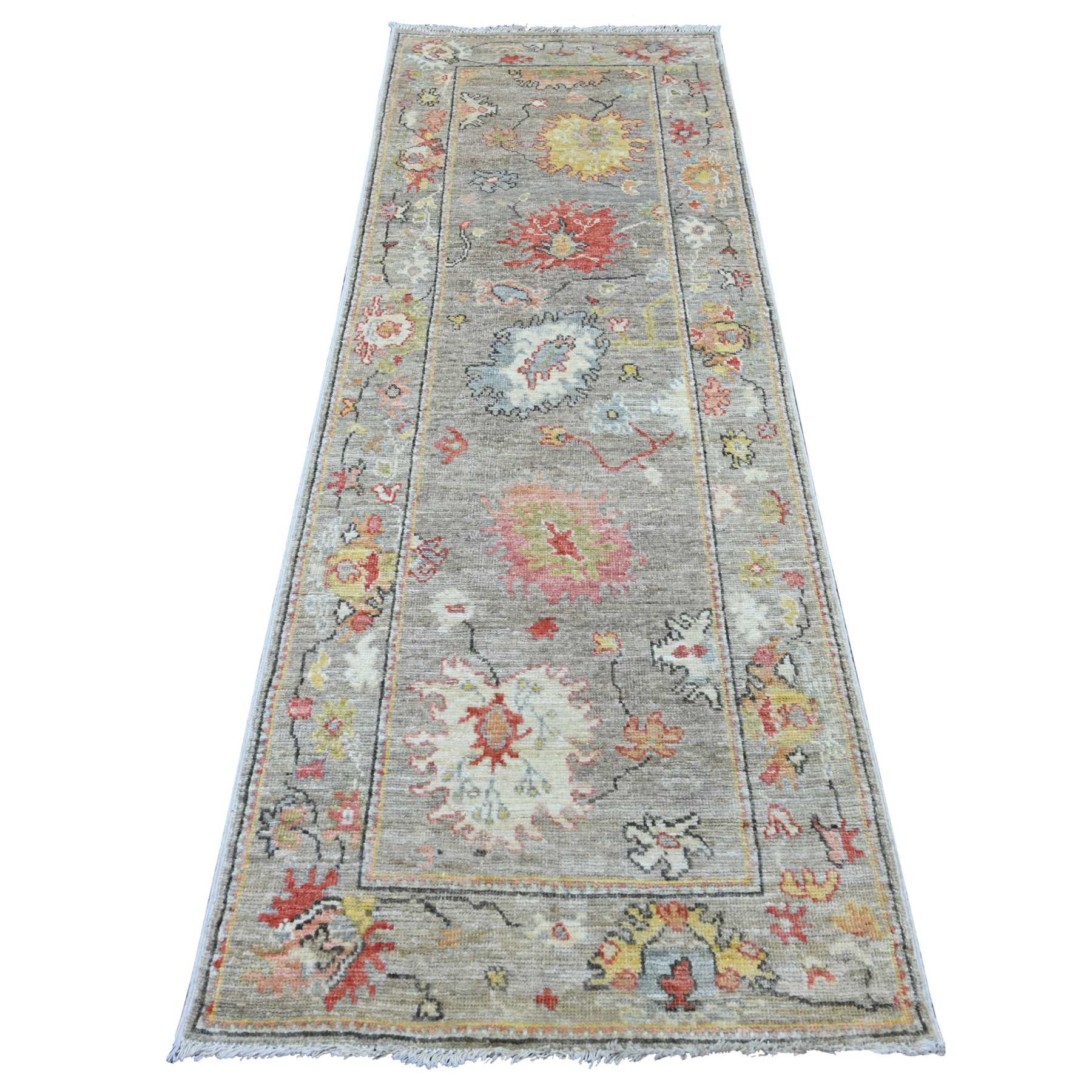 Oushak-And-Peshawar-Hand-Knotted-Rug-111380
