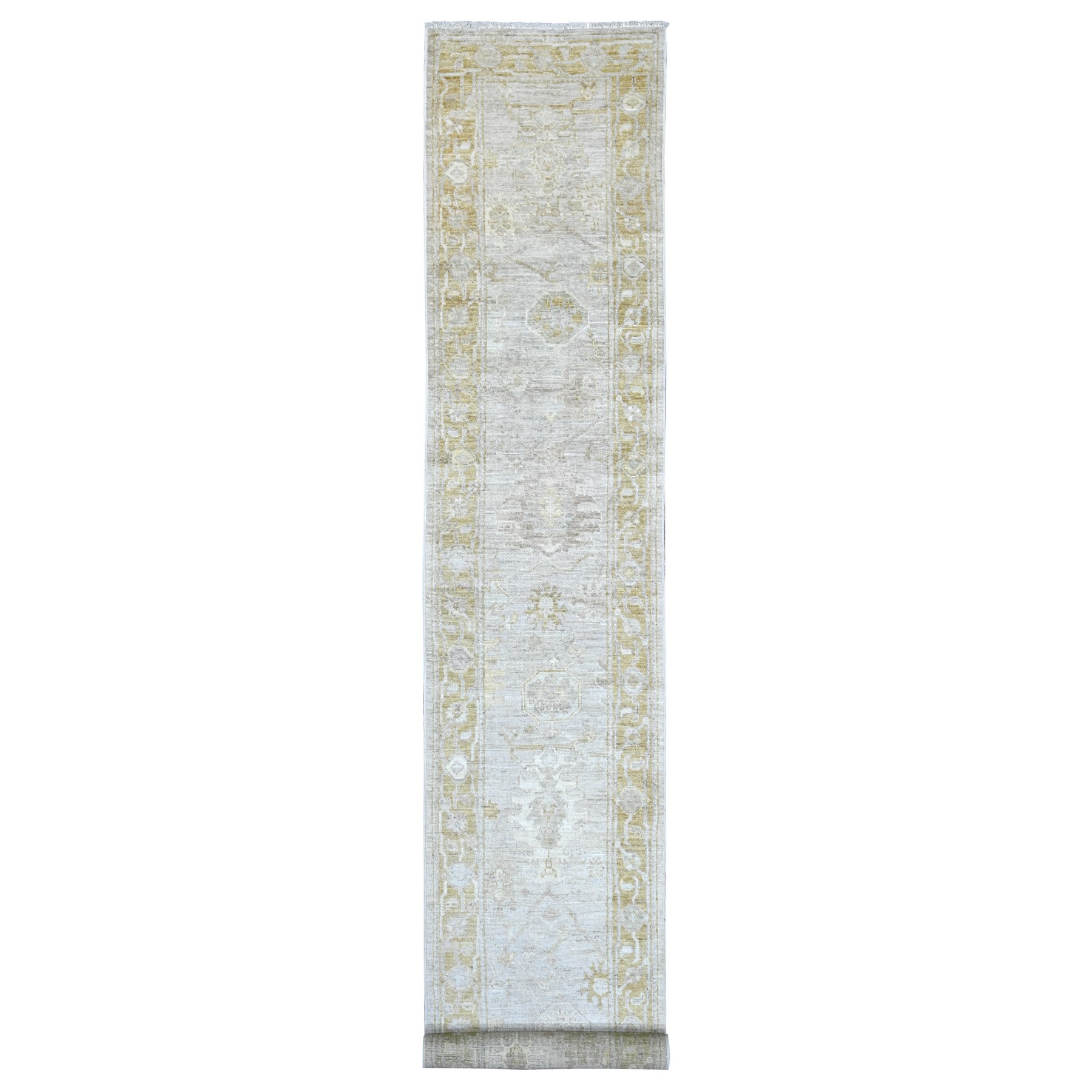 Oushak-And-Peshawar-Hand-Knotted-Rug-111390