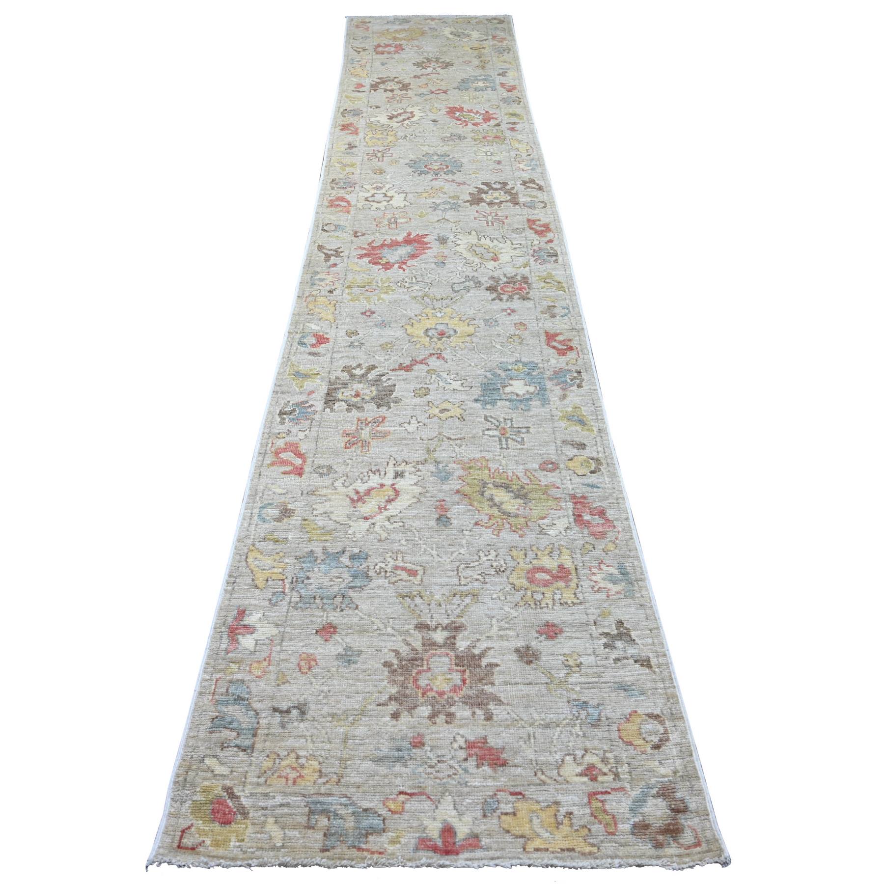 Oushak-And-Peshawar-Hand-Knotted-Rug-111395