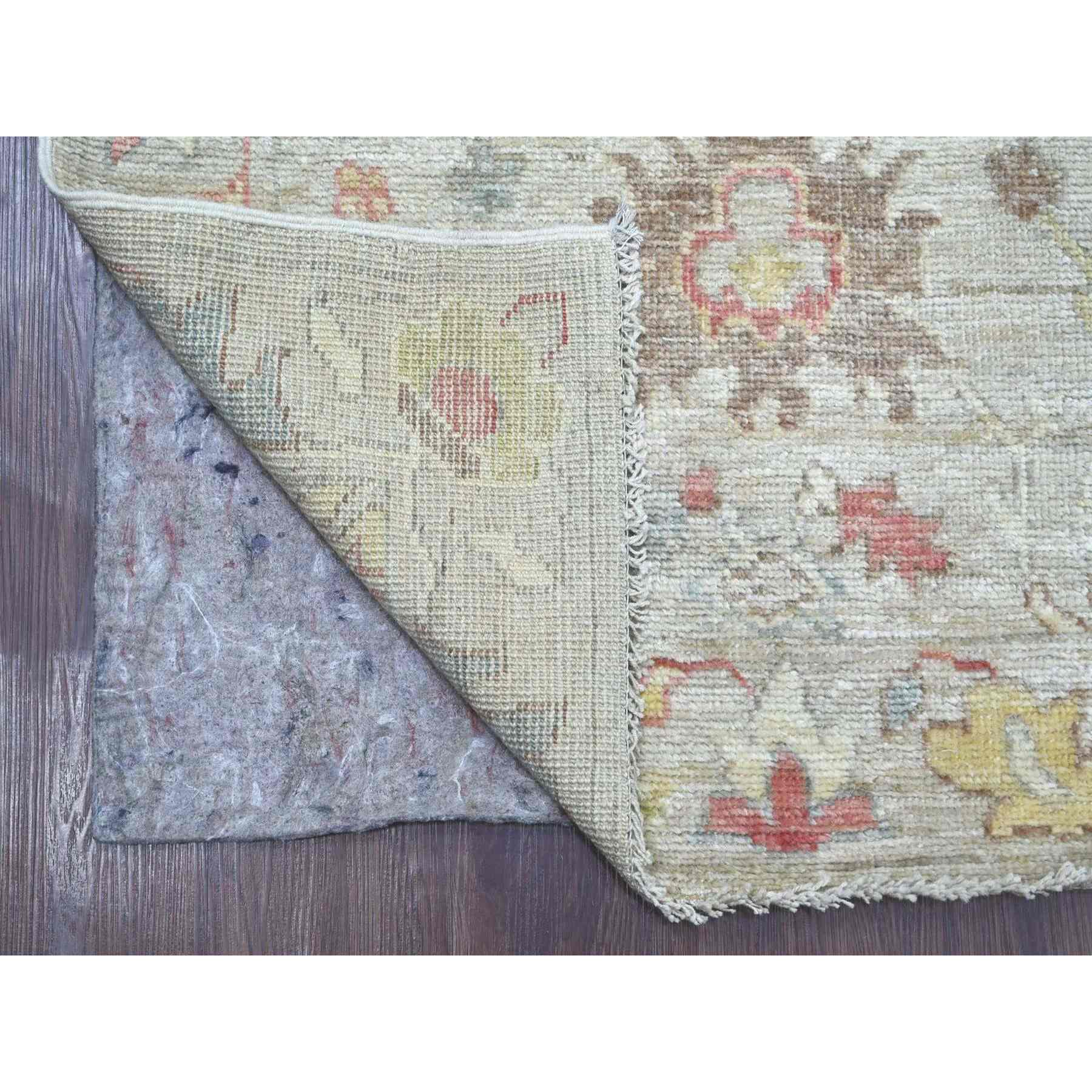 Oushak-And-Peshawar-Hand-Knotted-Rug-111395