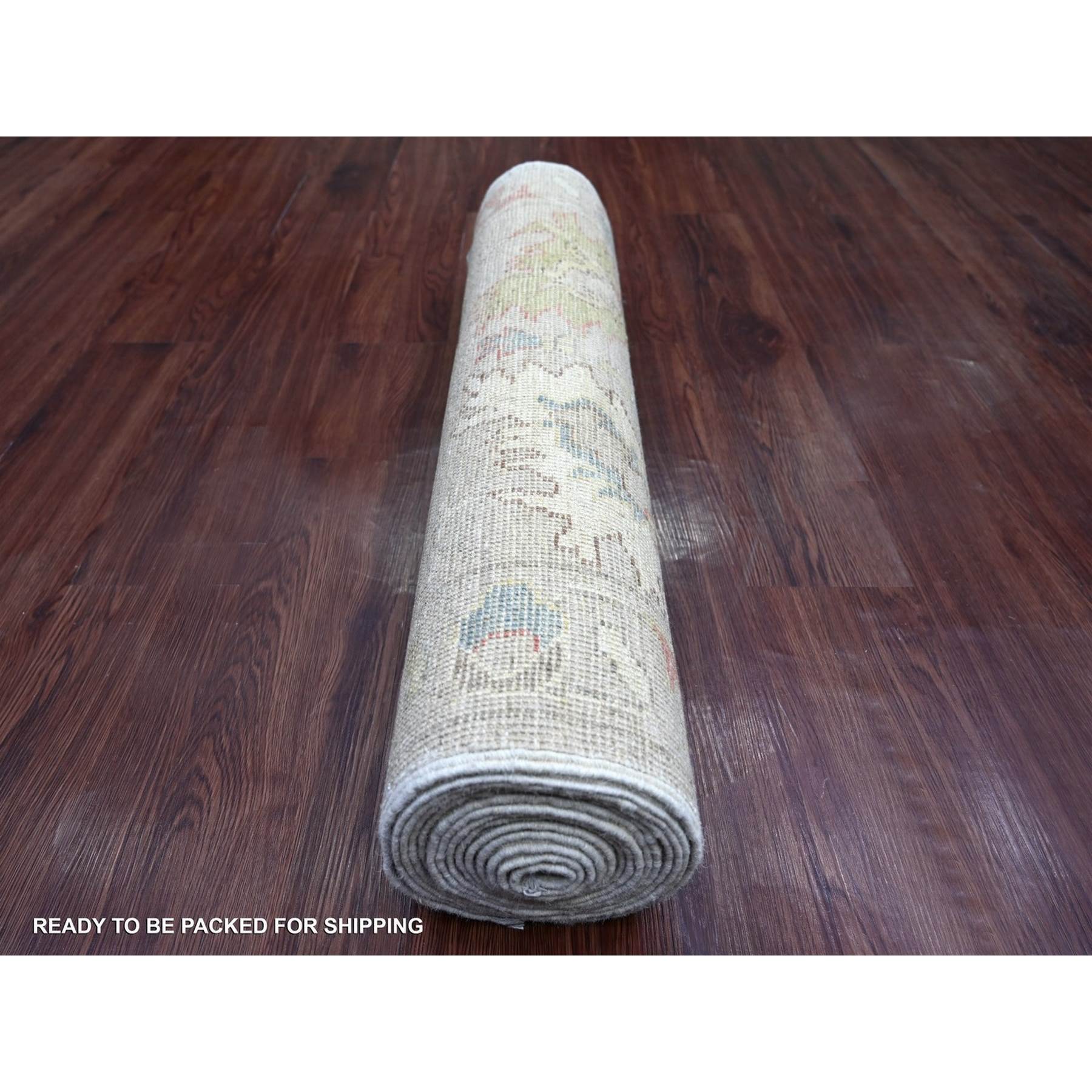 Oushak-And-Peshawar-Hand-Knotted-Rug-111395