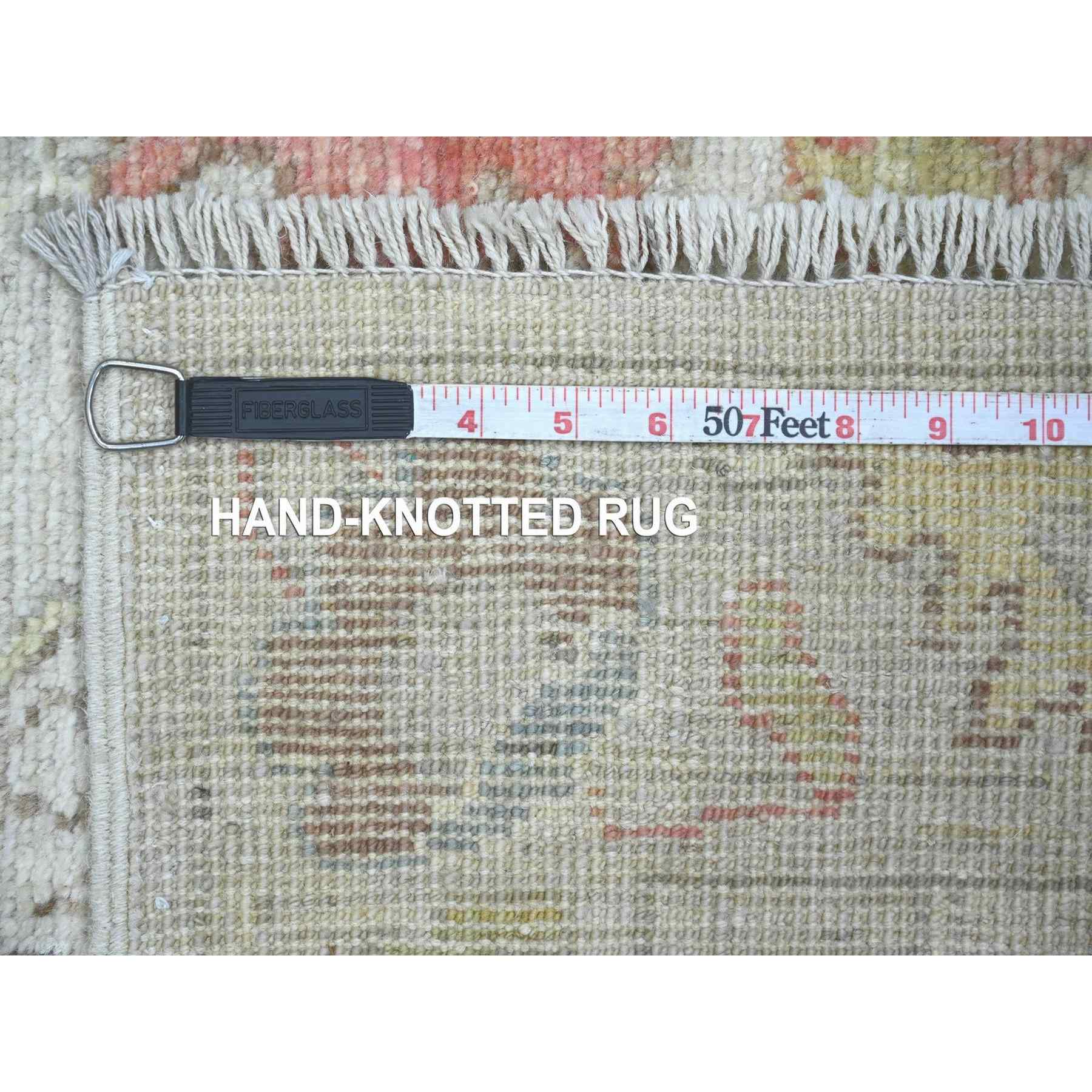 Oushak-And-Peshawar-Hand-Knotted-Rug-111395
