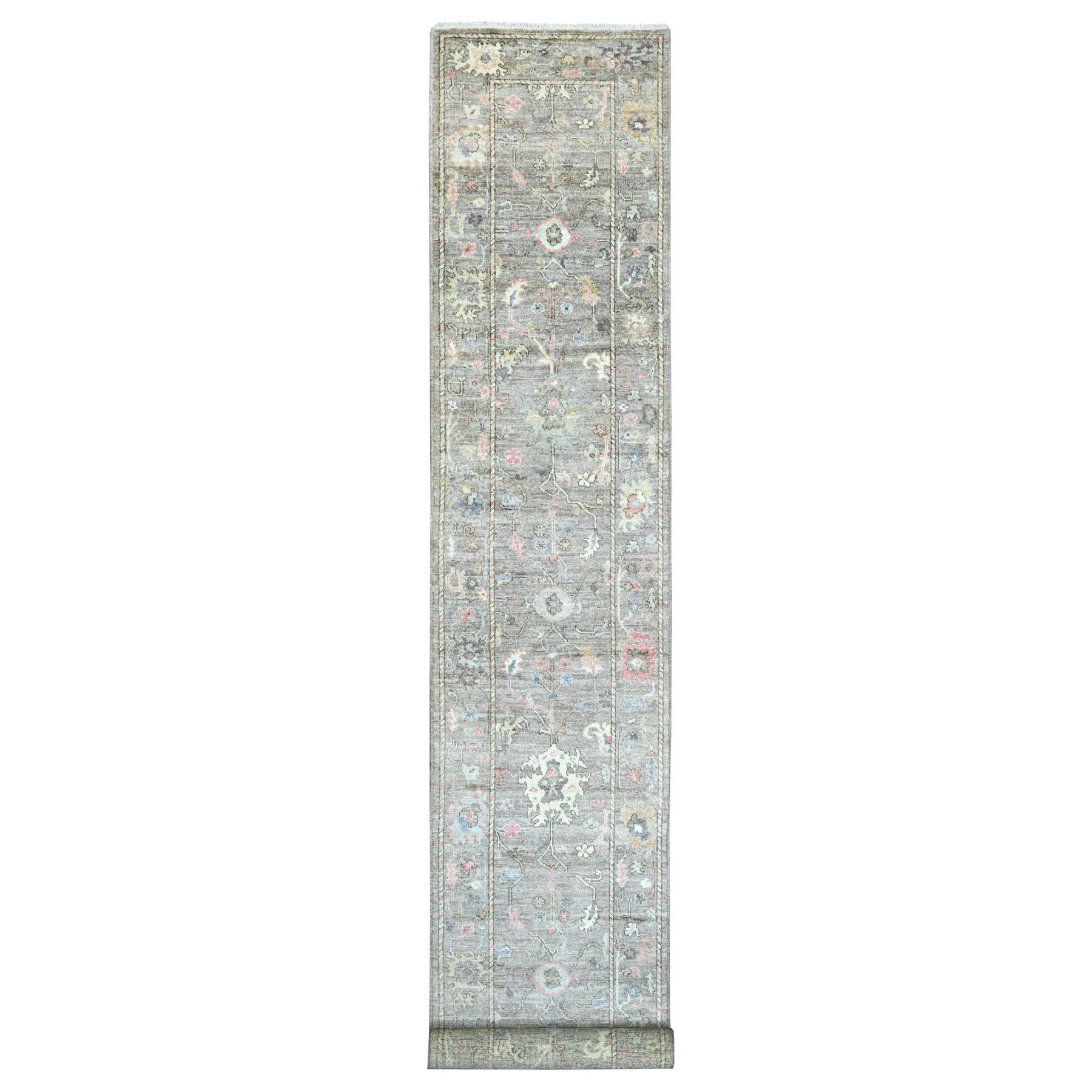 Oushak-And-Peshawar-Hand-Knotted-Rug-111415