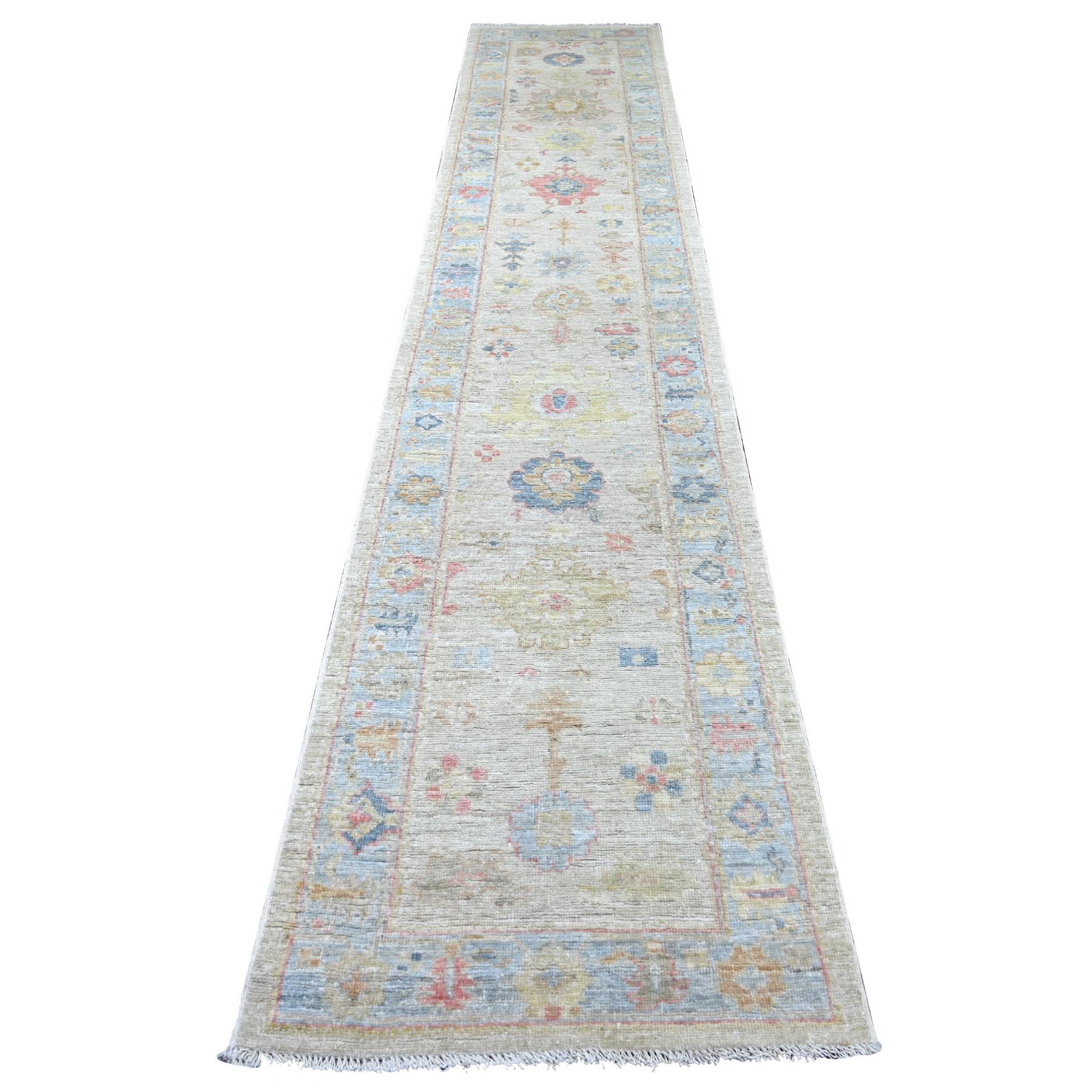 Oushak-And-Peshawar-Hand-Knotted-Rug-111450