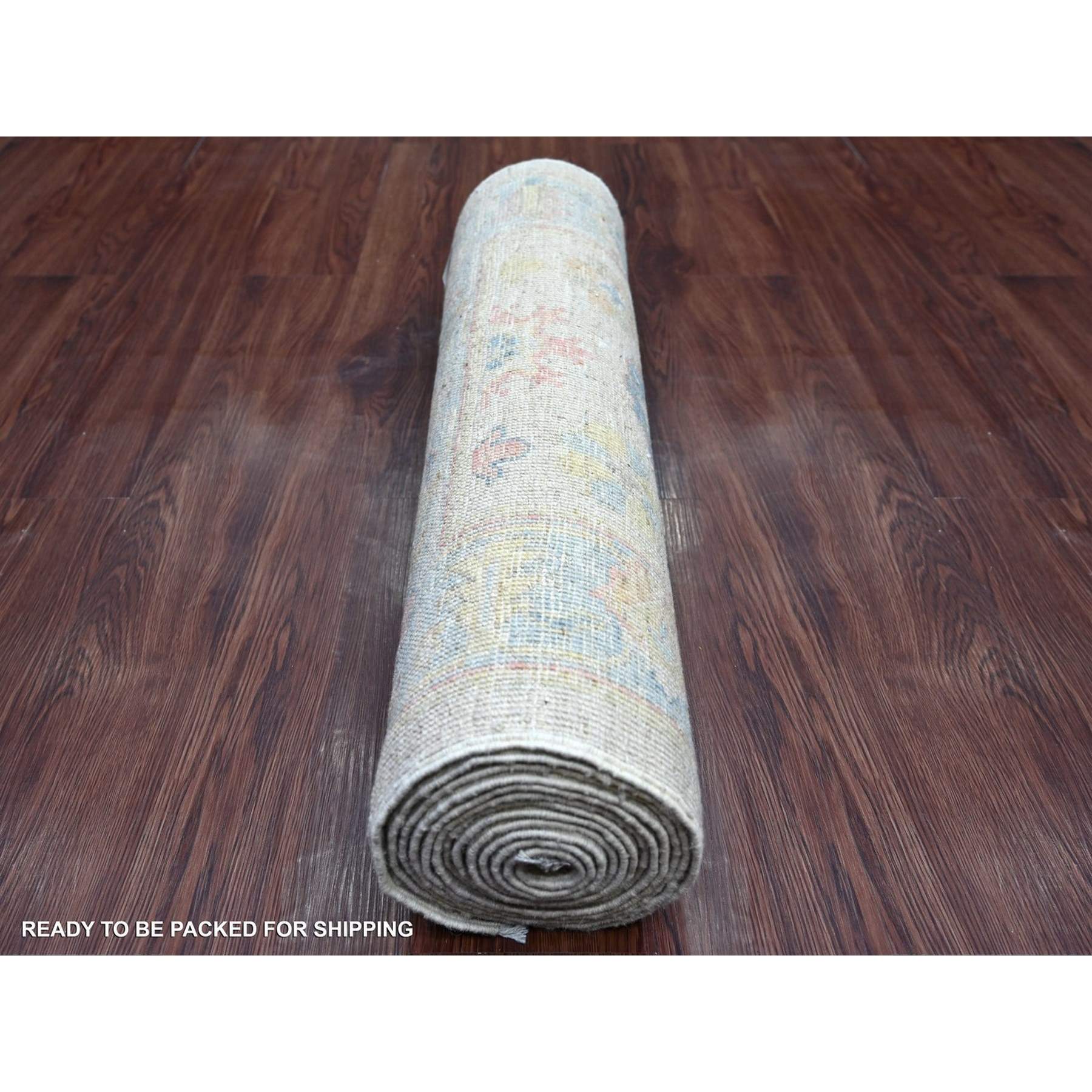 Oushak-And-Peshawar-Hand-Knotted-Rug-111450