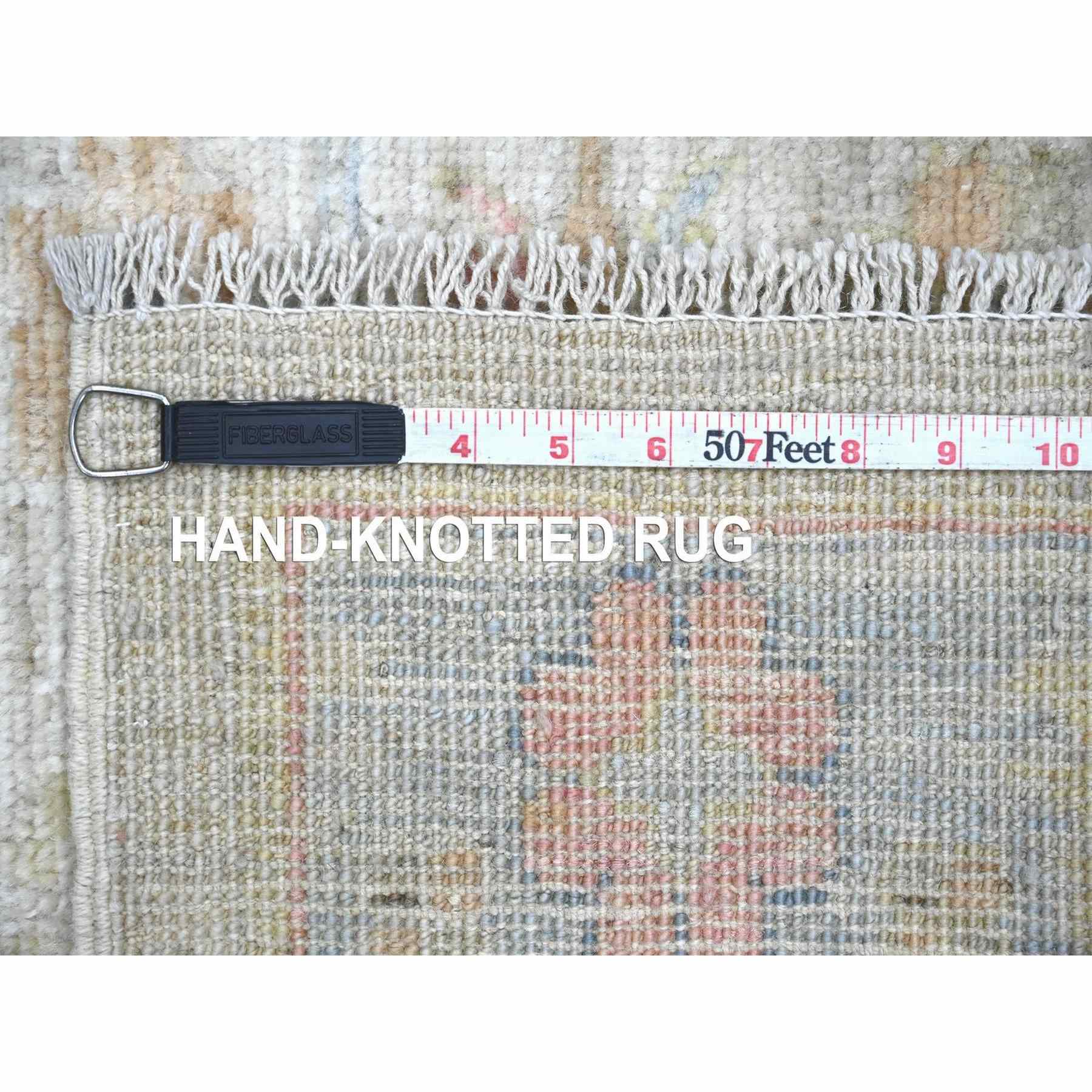 Oushak-And-Peshawar-Hand-Knotted-Rug-111450