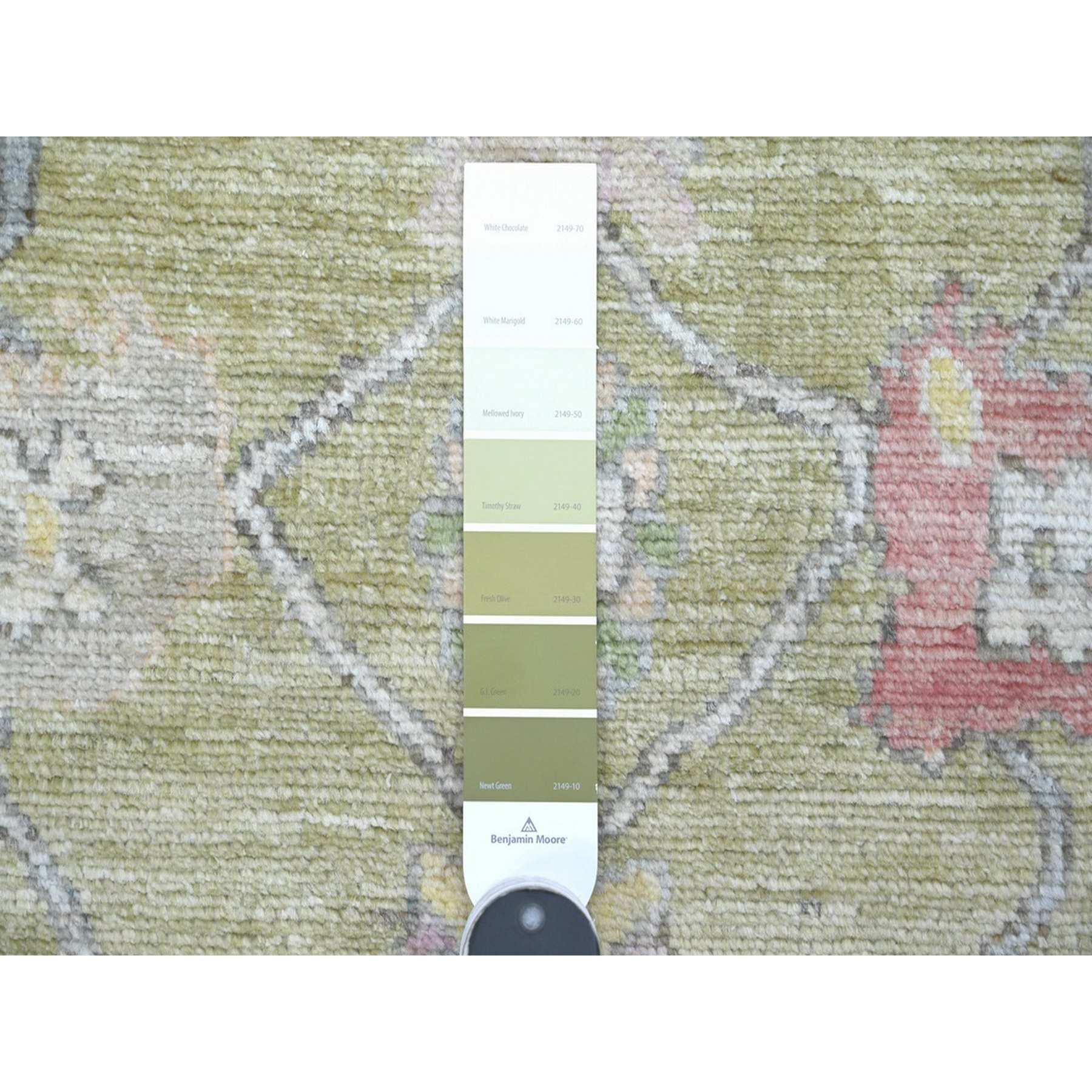 Oushak-And-Peshawar-Hand-Knotted-Rug-111485