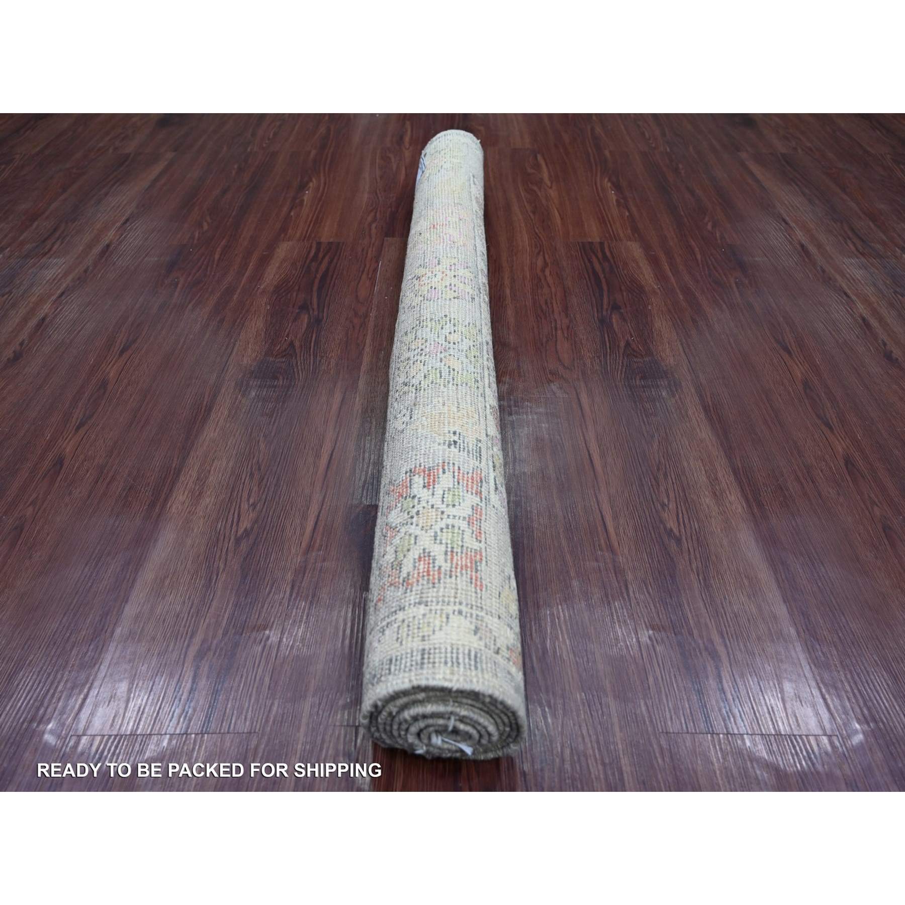 Oushak-And-Peshawar-Hand-Knotted-Rug-111490