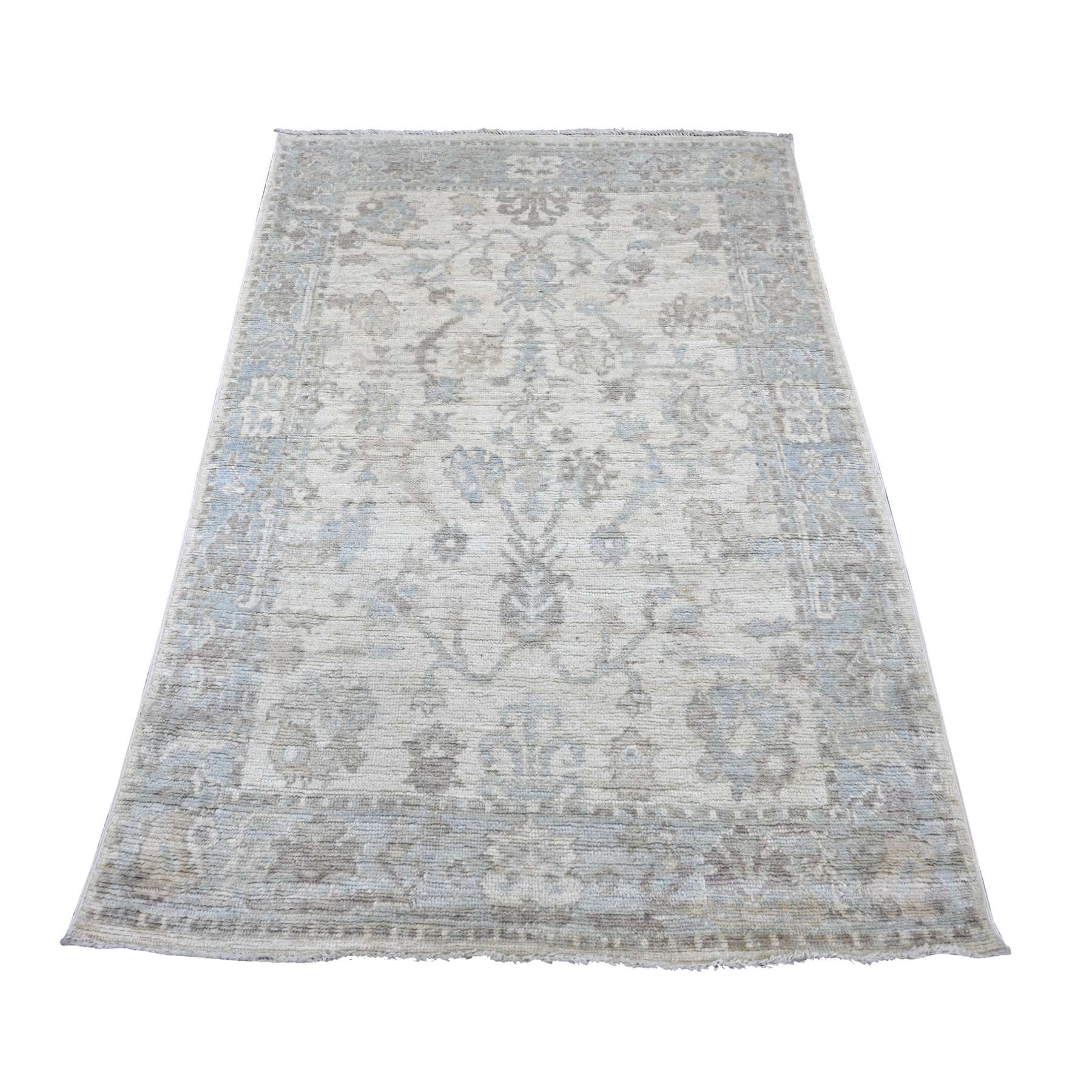 Oushak-And-Peshawar-Hand-Knotted-Rug-111495