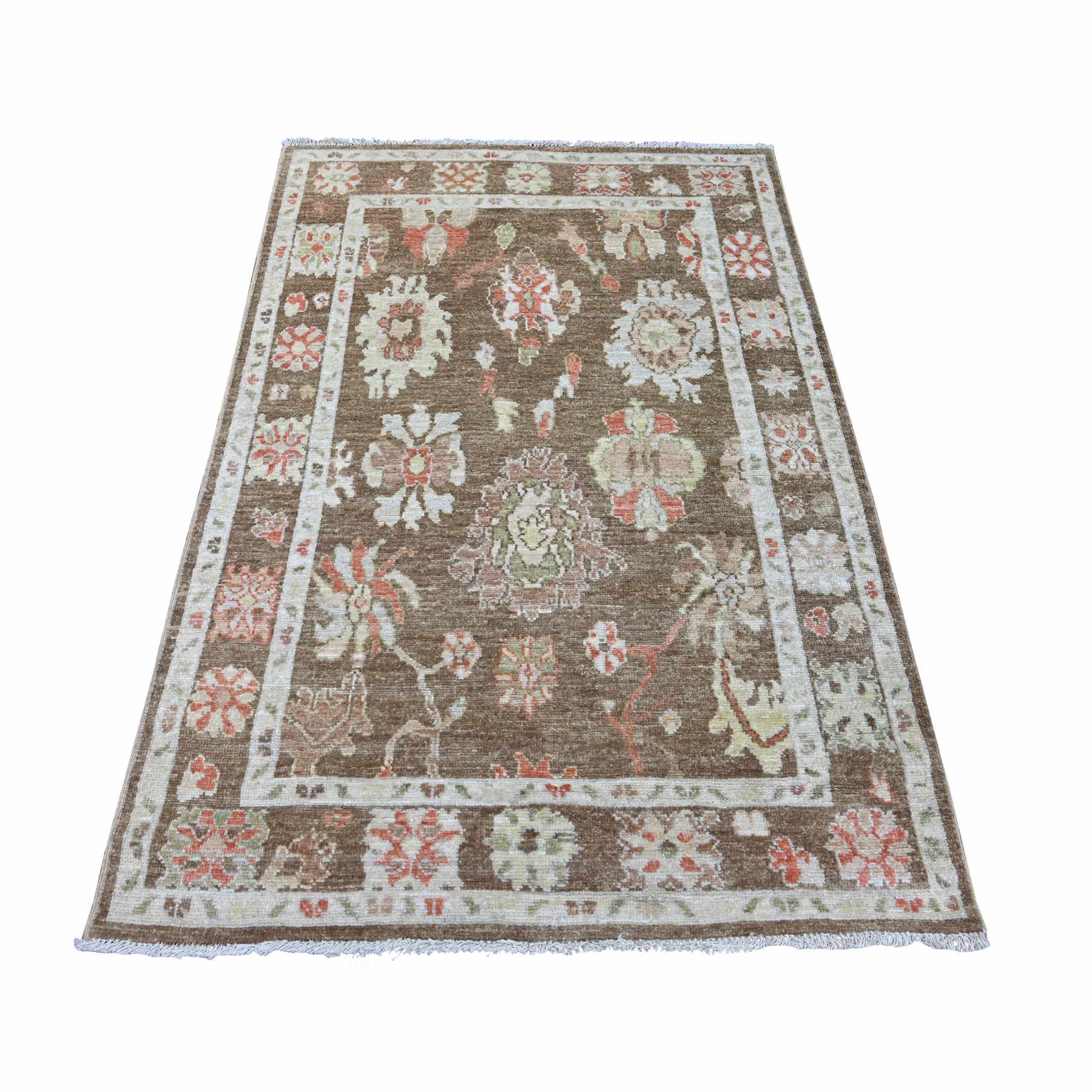Oushak-And-Peshawar-Hand-Knotted-Rug-111505