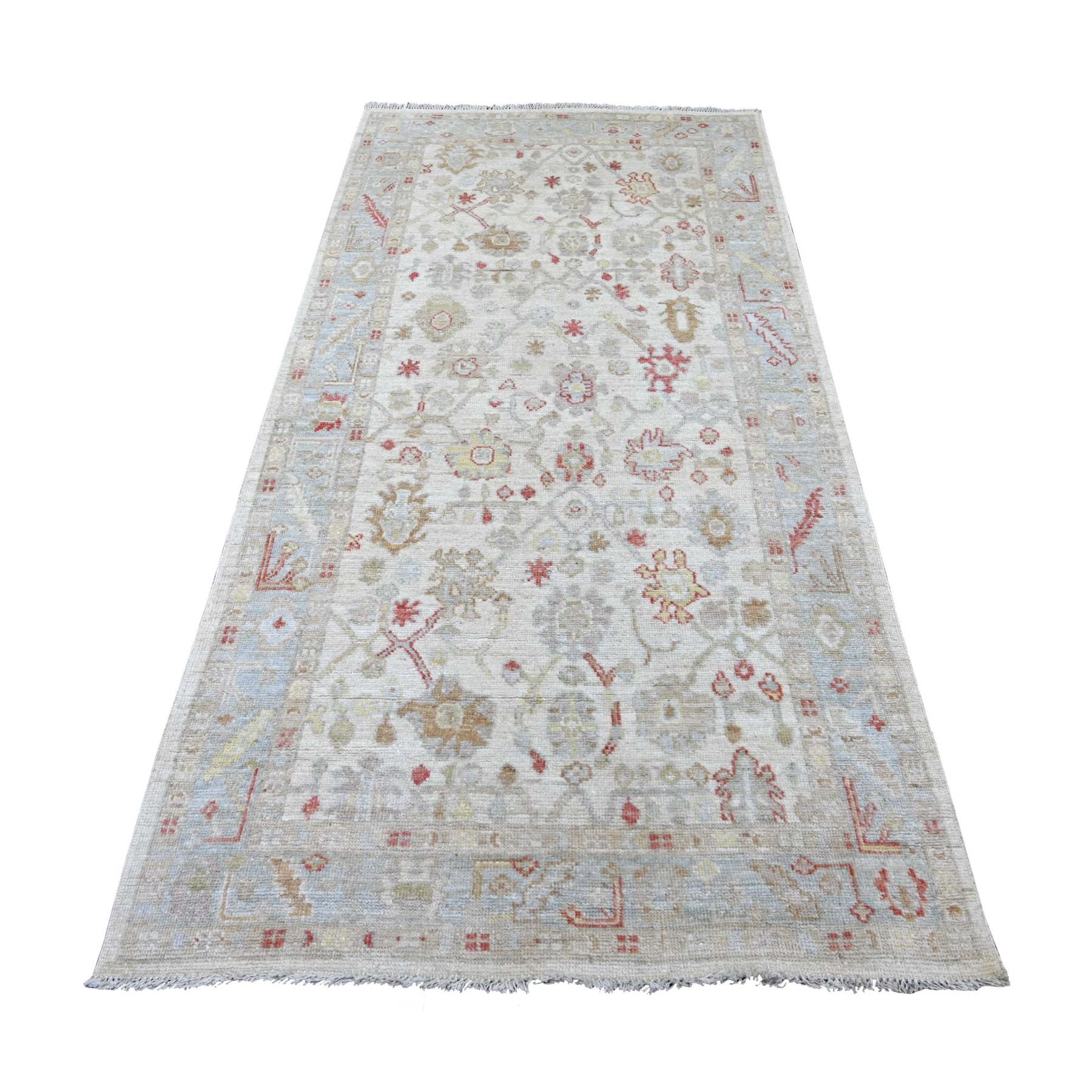 Oushak-And-Peshawar-Hand-Knotted-Rug-111510
