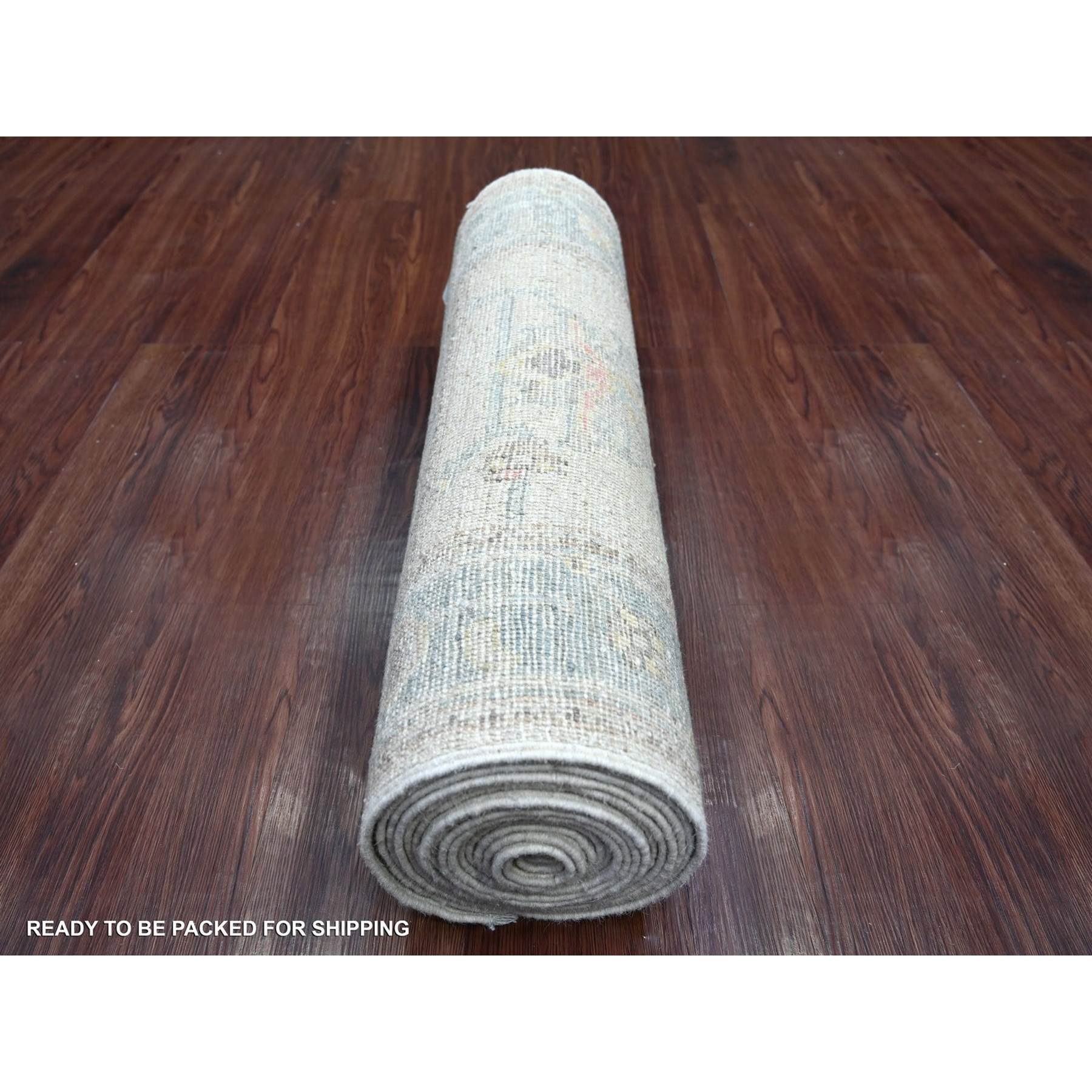 Oushak-And-Peshawar-Hand-Knotted-Rug-111535