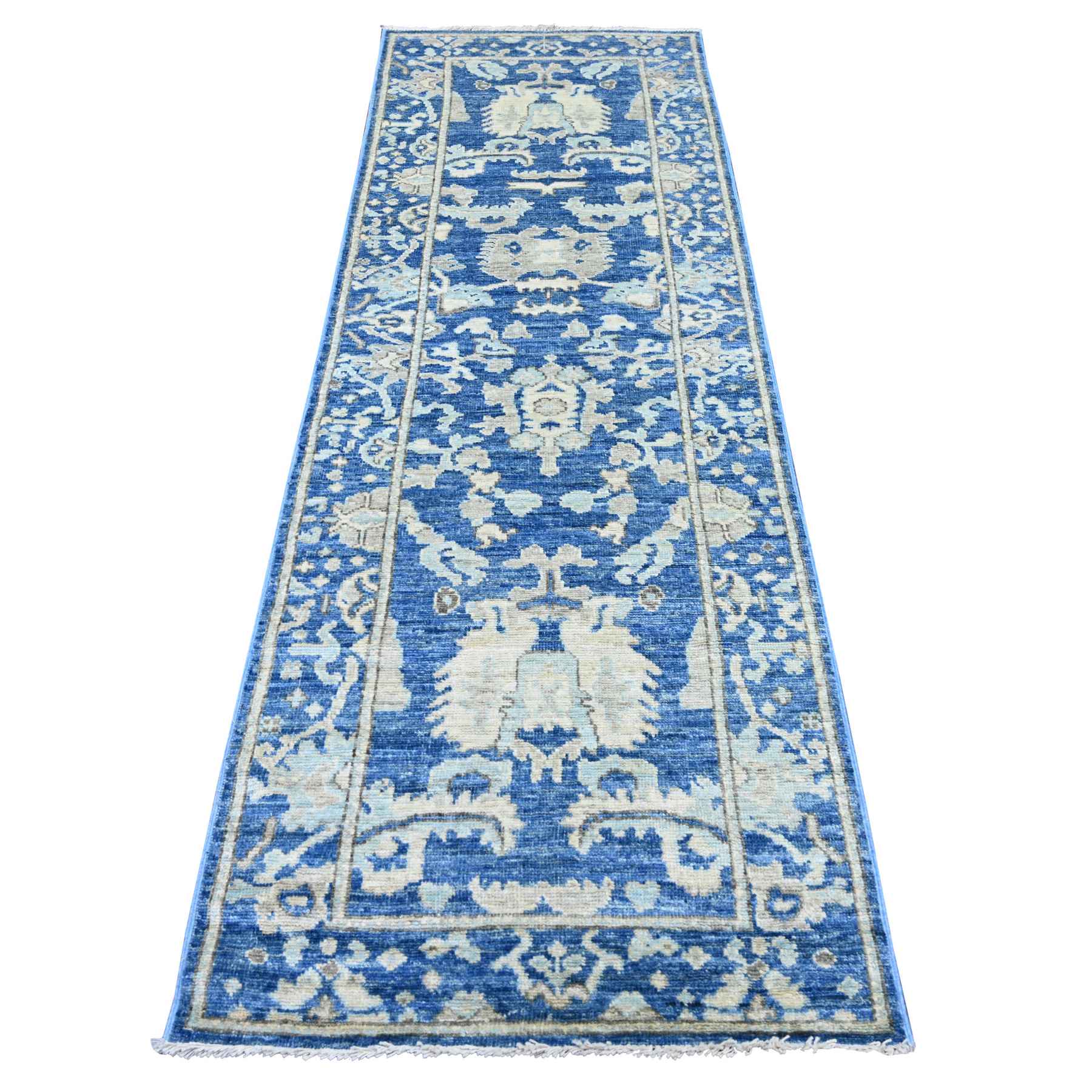 Oushak-And-Peshawar-Hand-Knotted-Rug-111560