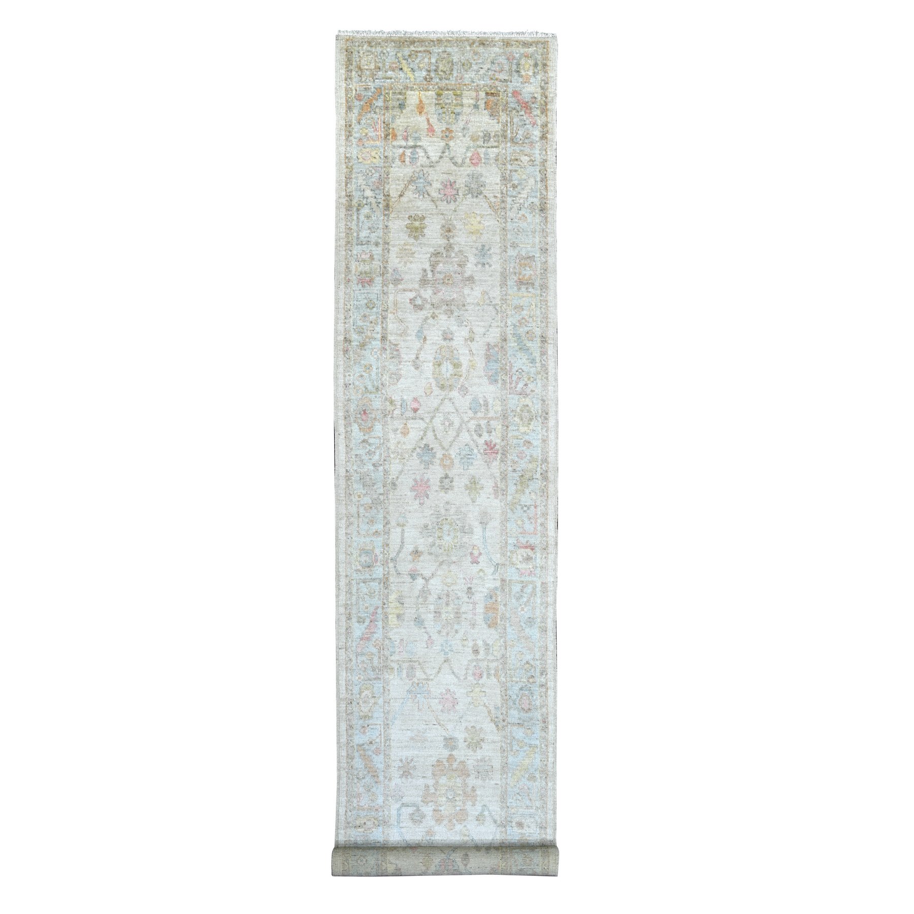 Oushak-And-Peshawar-Hand-Knotted-Rug-111565