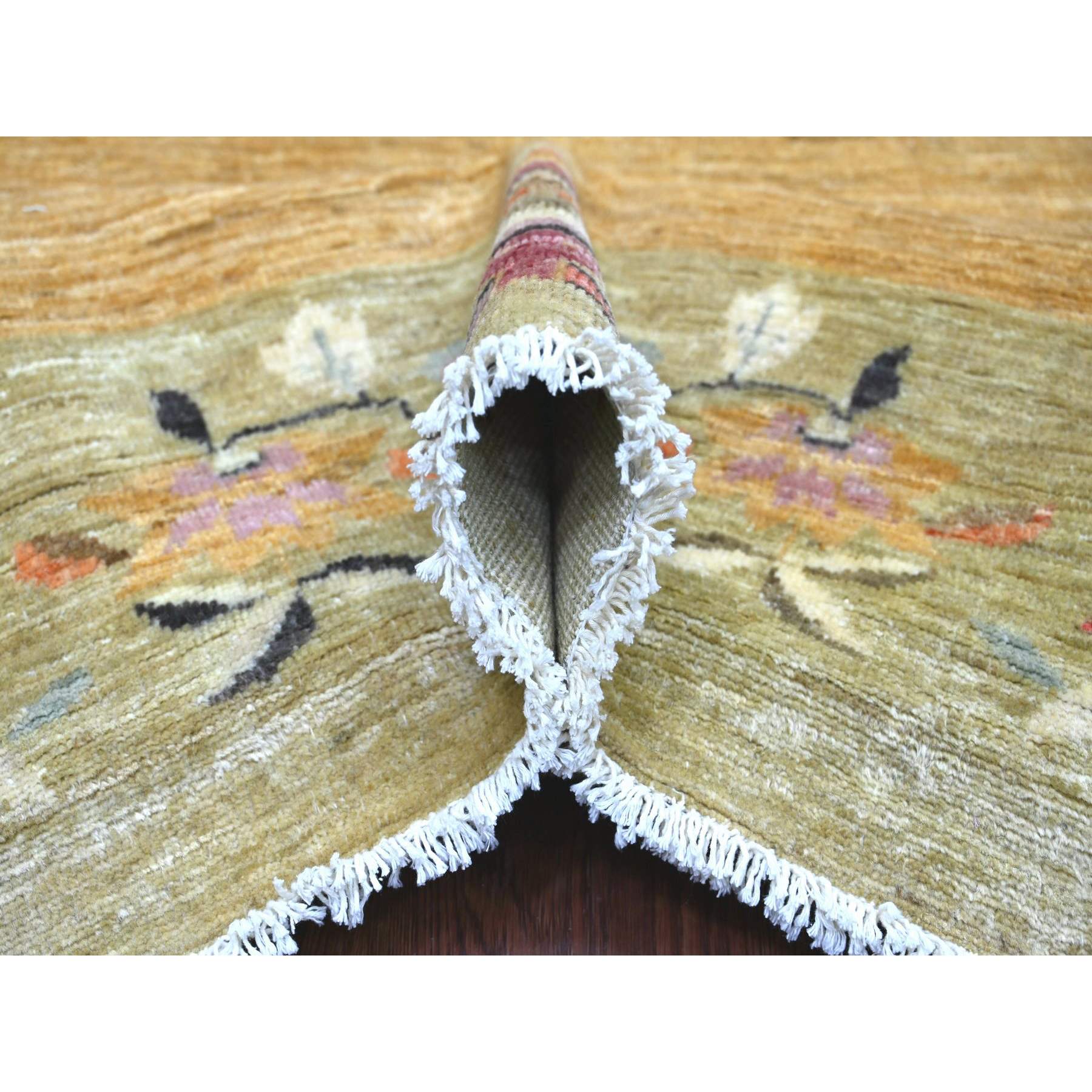 Oushak-And-Peshawar-Hand-Knotted-Rug-111660