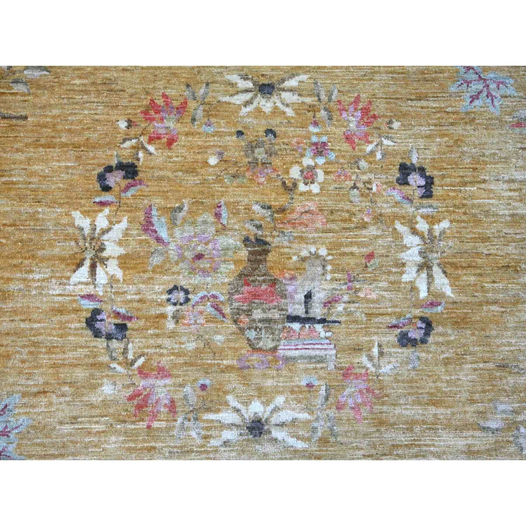 Oushak-And-Peshawar-Hand-Knotted-Rug-111660