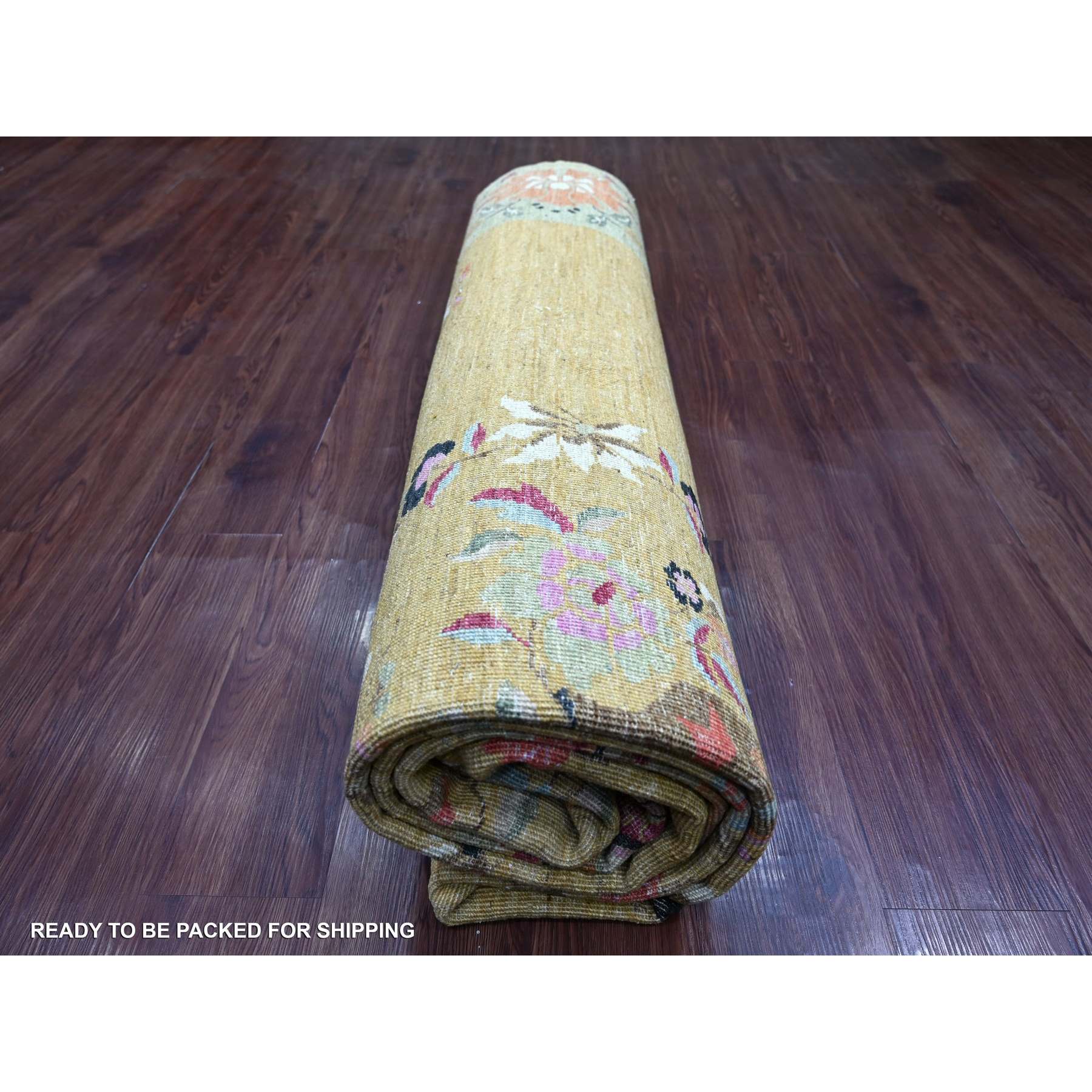 Oushak-And-Peshawar-Hand-Knotted-Rug-111660