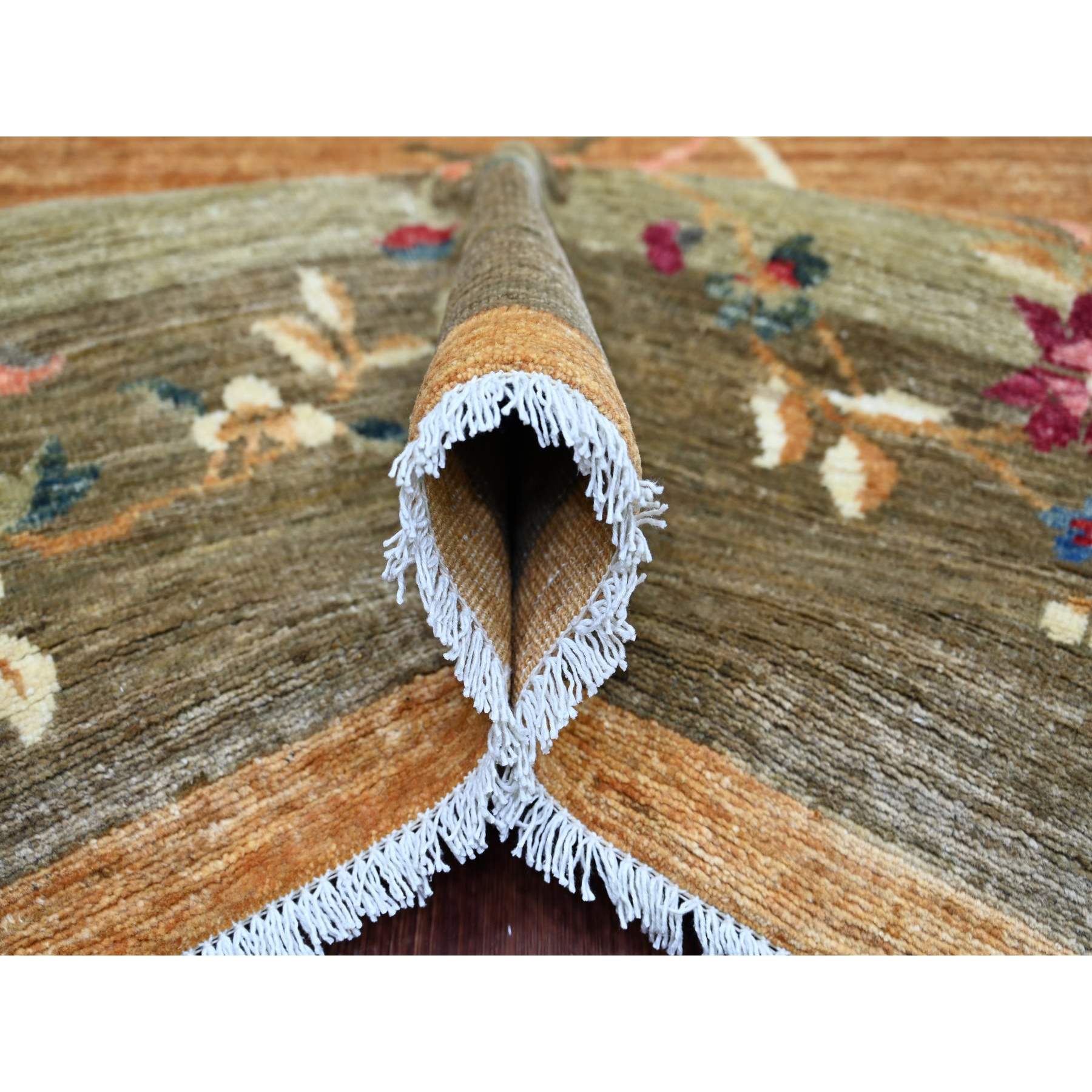 Oushak-And-Peshawar-Hand-Knotted-Rug-111665