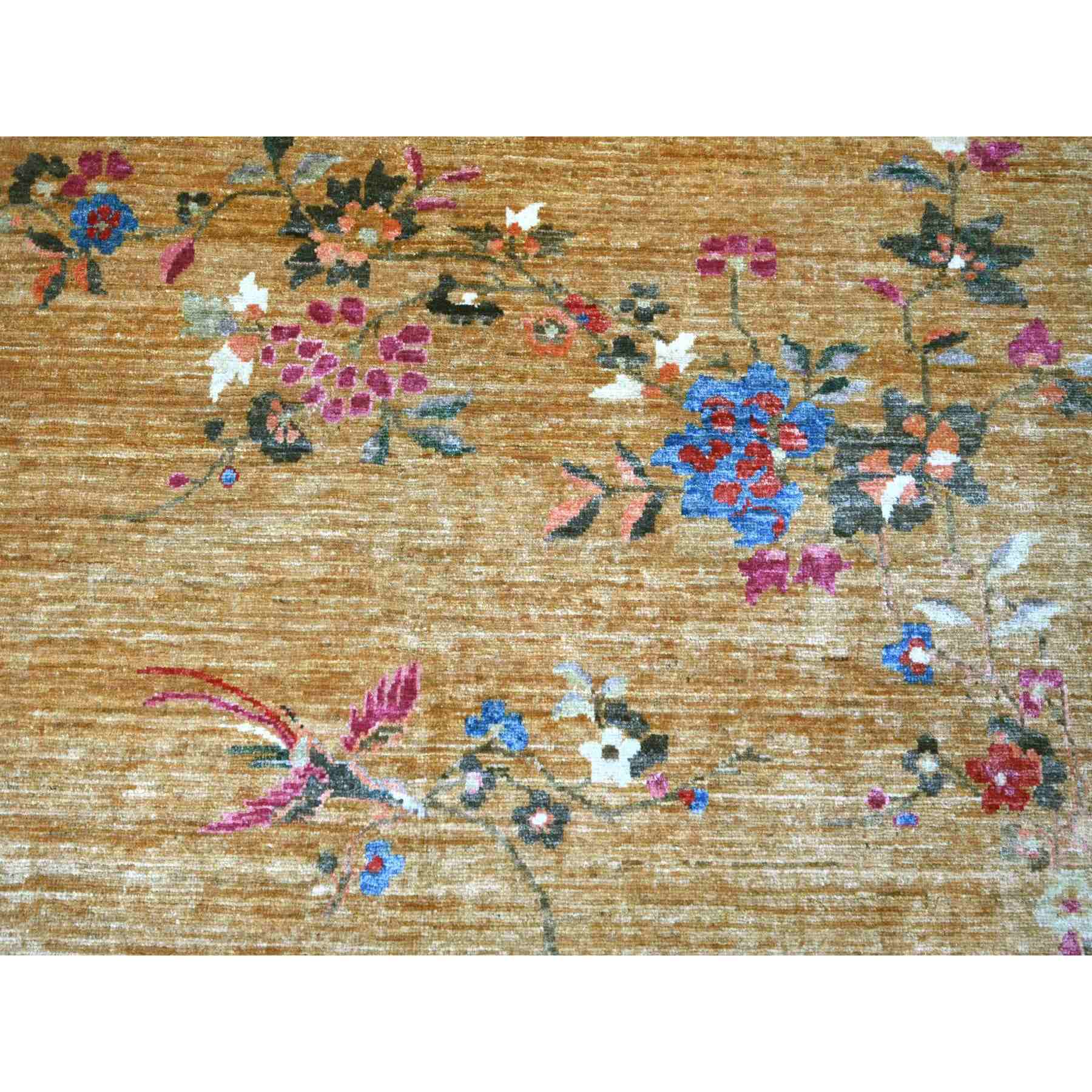 Oushak-And-Peshawar-Hand-Knotted-Rug-111665