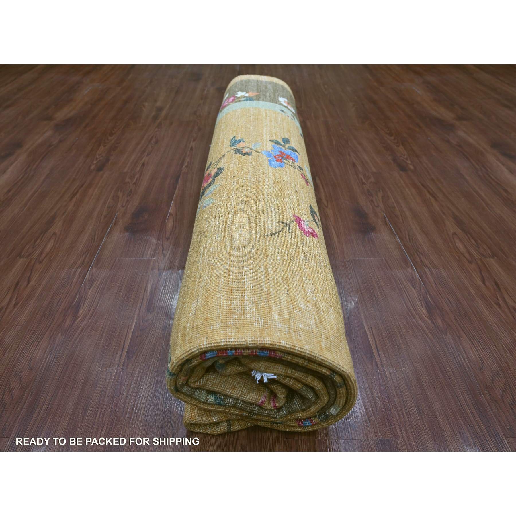 Oushak-And-Peshawar-Hand-Knotted-Rug-111665